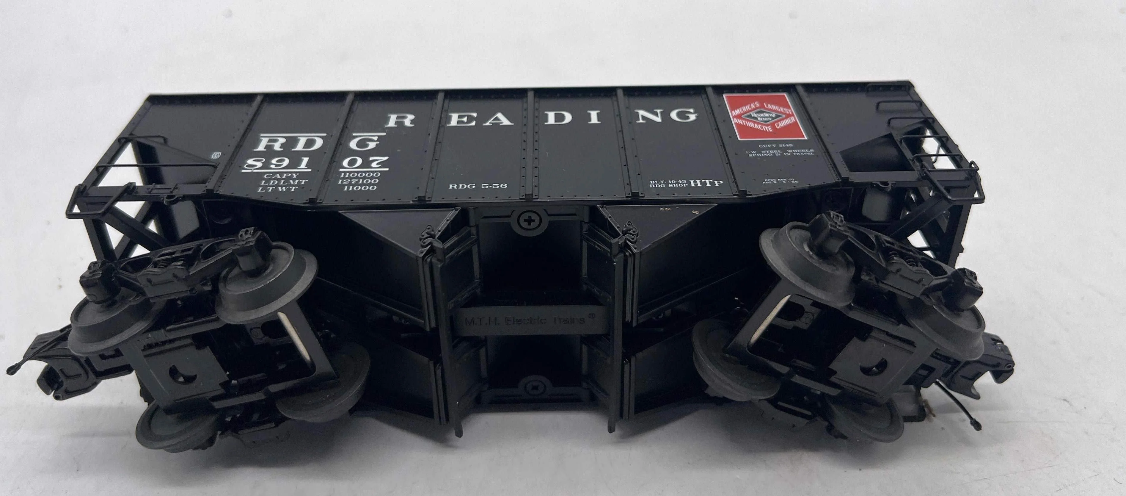 MTH Premier 20-97292 Reading 2-Bay Fish Belly Hopper Car O SCALE Like New - Image 3