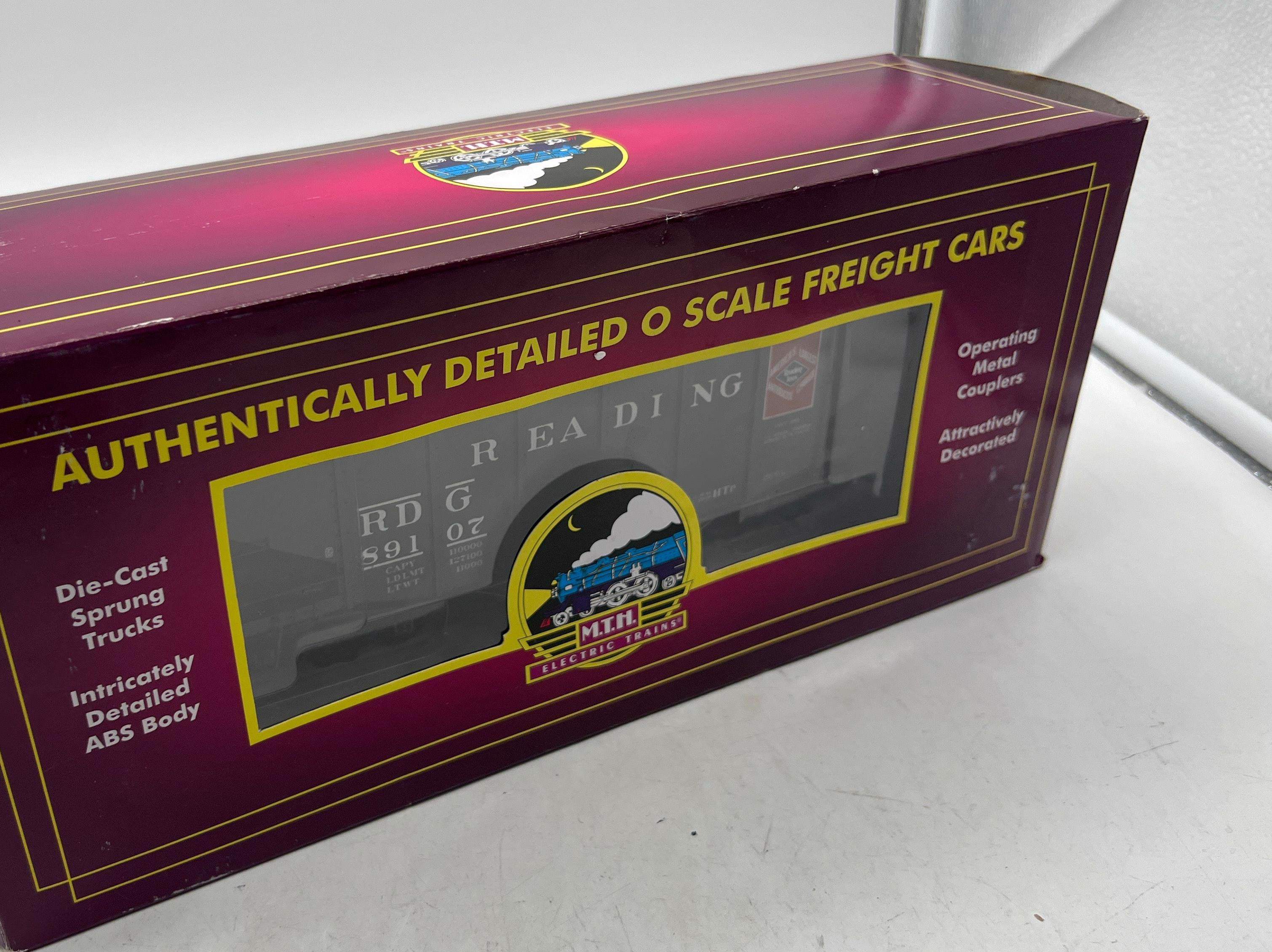 MTH Premier 20-97292 Reading 2-Bay Fish Belly Hopper Car O SCALE Like New - Image 4
