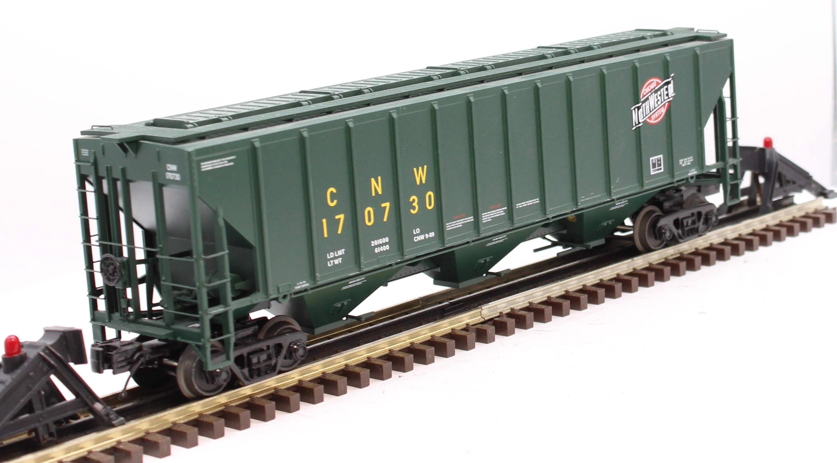 MTH Premier 20-97390 Chicago & North Western CNWPS-2CD High-Sided Hopper Car 170730 O SCALE Like New - Image 7