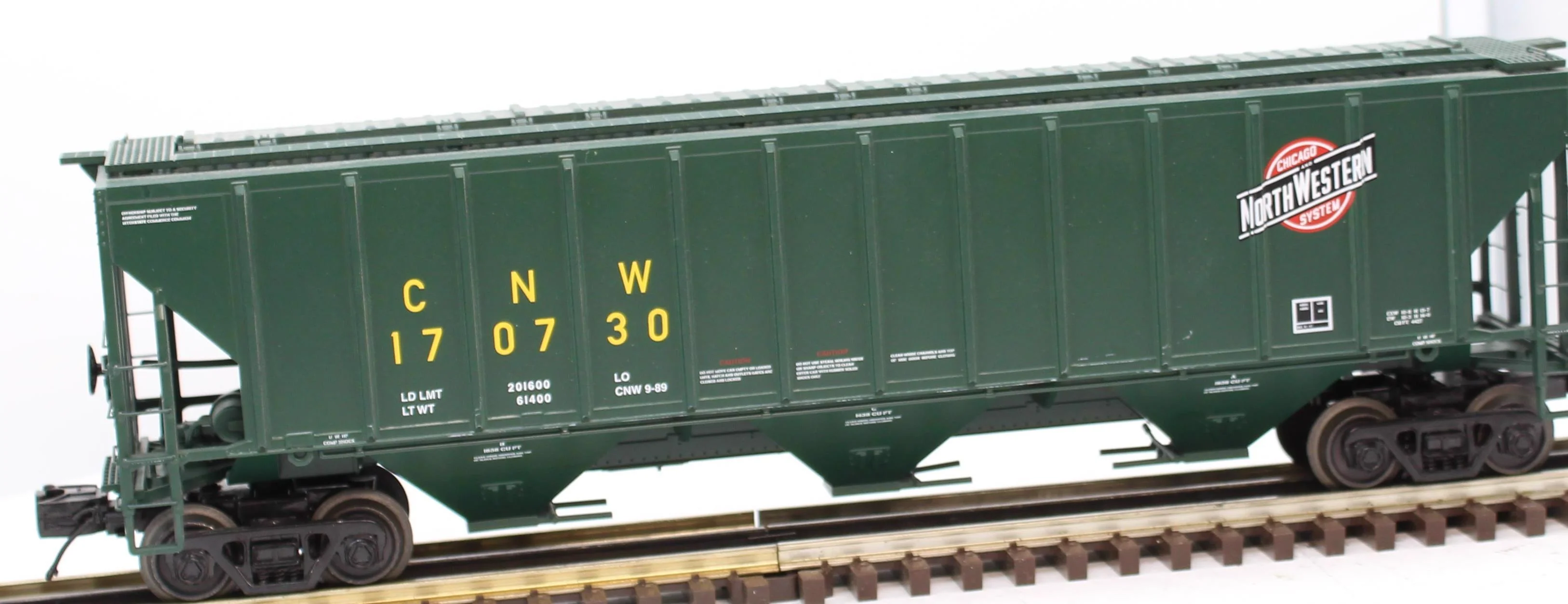 MTH Premier 20-97390 Chicago & North Western CNWPS-2CD High-Sided Hopper Car 170730 O SCALE Like New - Image 8
