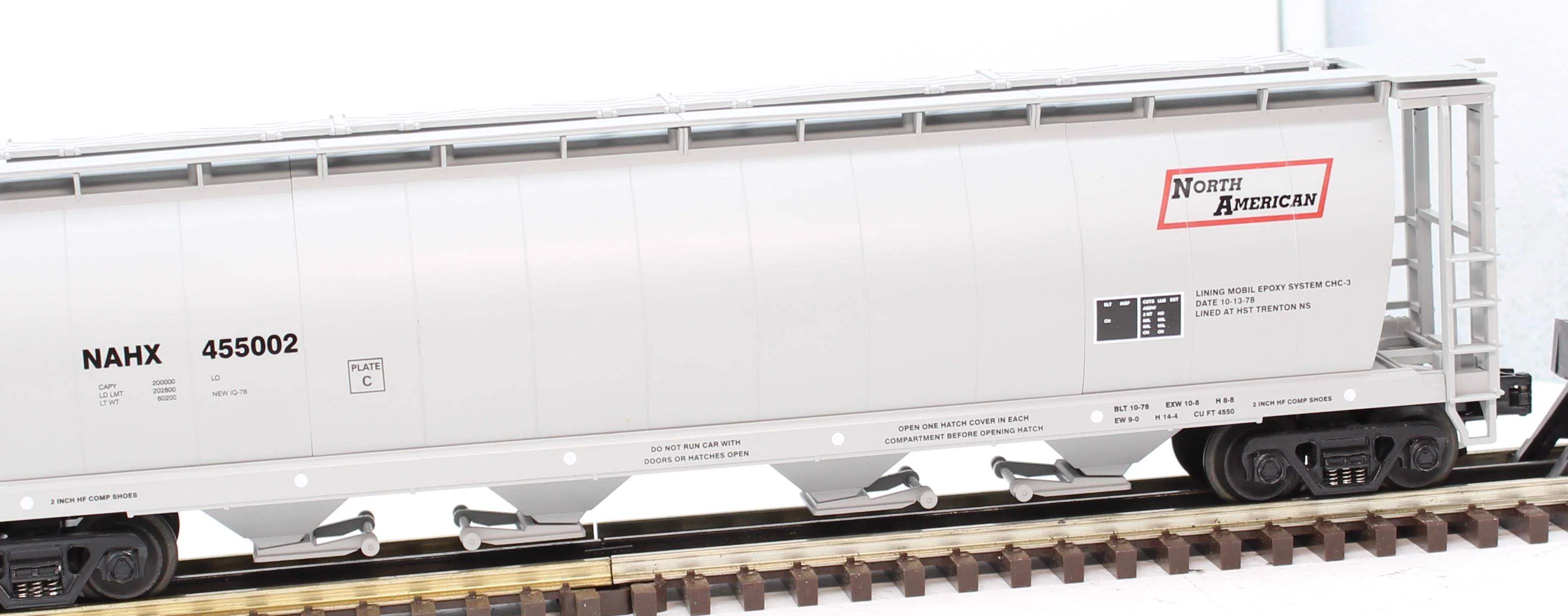 MTH Premier 20-97401 North American 100 Ton Hopper Car O SCALE Like New - Image 2