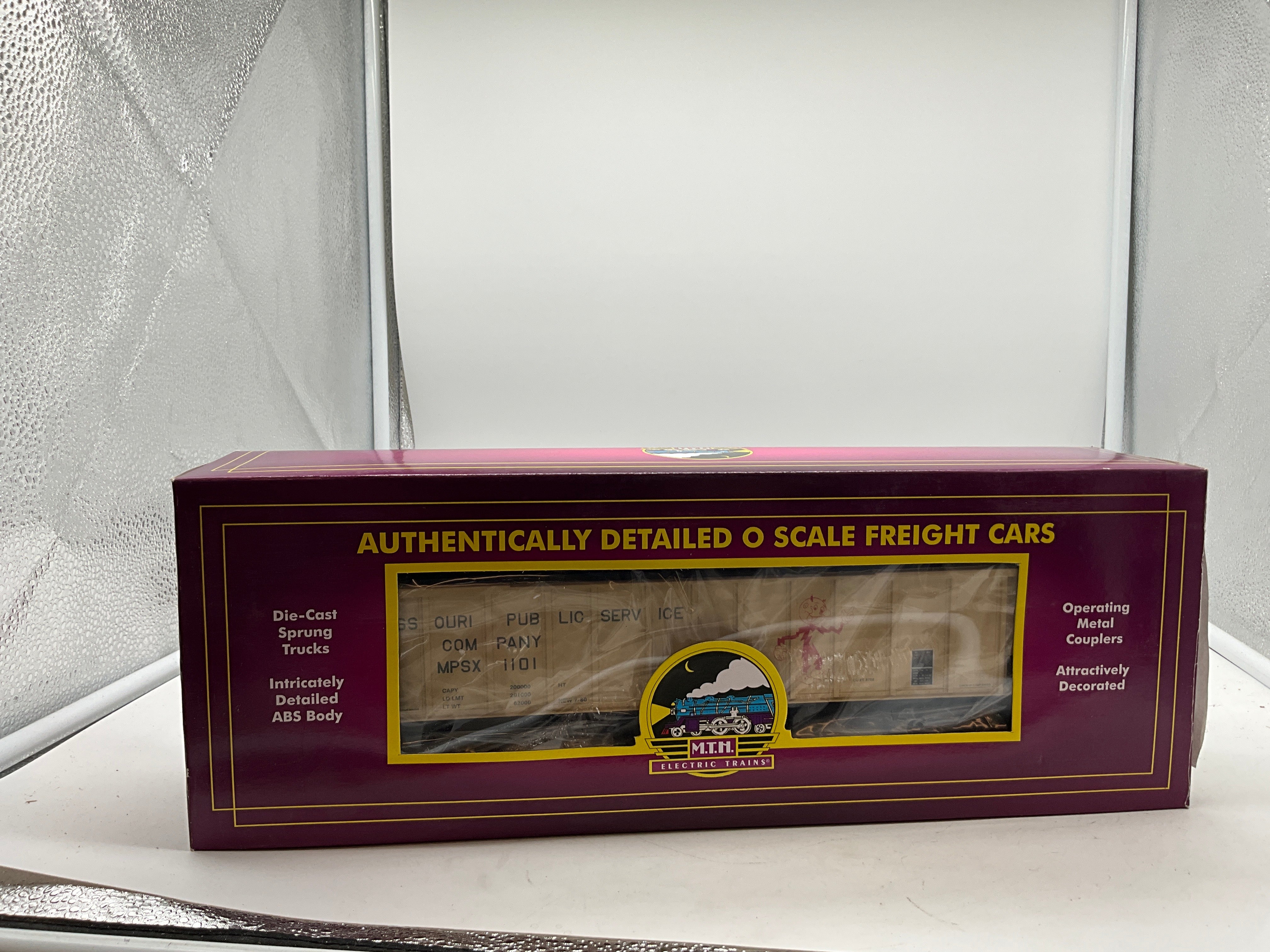 MTH Premier 20-97902 Missouri Public Service 4-Bay Hopper Car O Scale Road #1101 Like New - Image 8