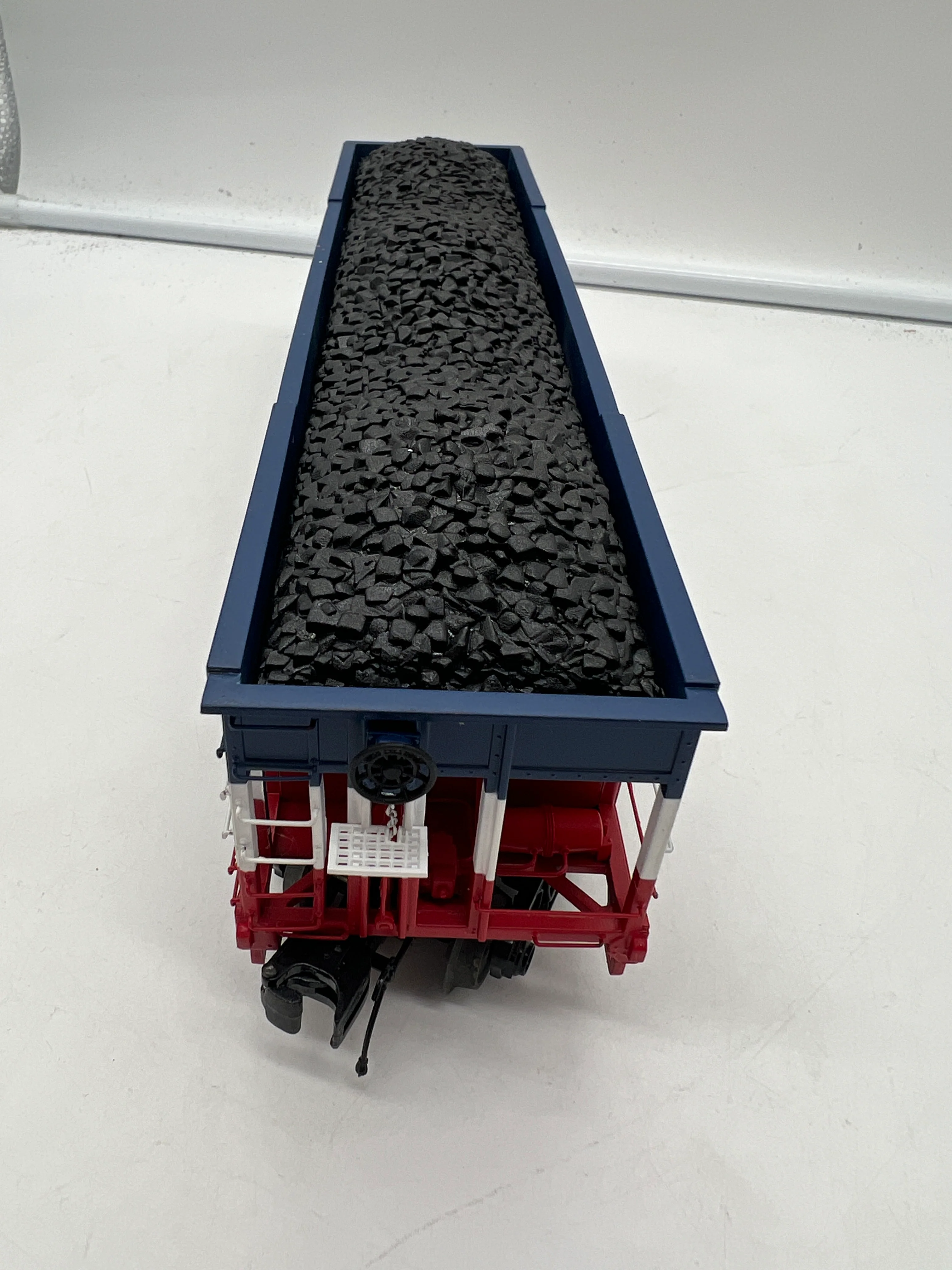 MTH Premier 20-97909 Bessemer & Lake Erie 4-Bay Hopper Car w/Coal Load #1776. O SCALE Used Excellent - Image 8