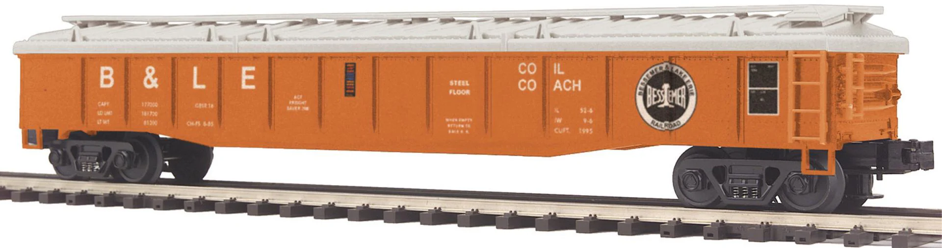 MTH Premier 20-98025 Bessemer & Lake Erie Gondola Car w/Cover O SCALE NEW
