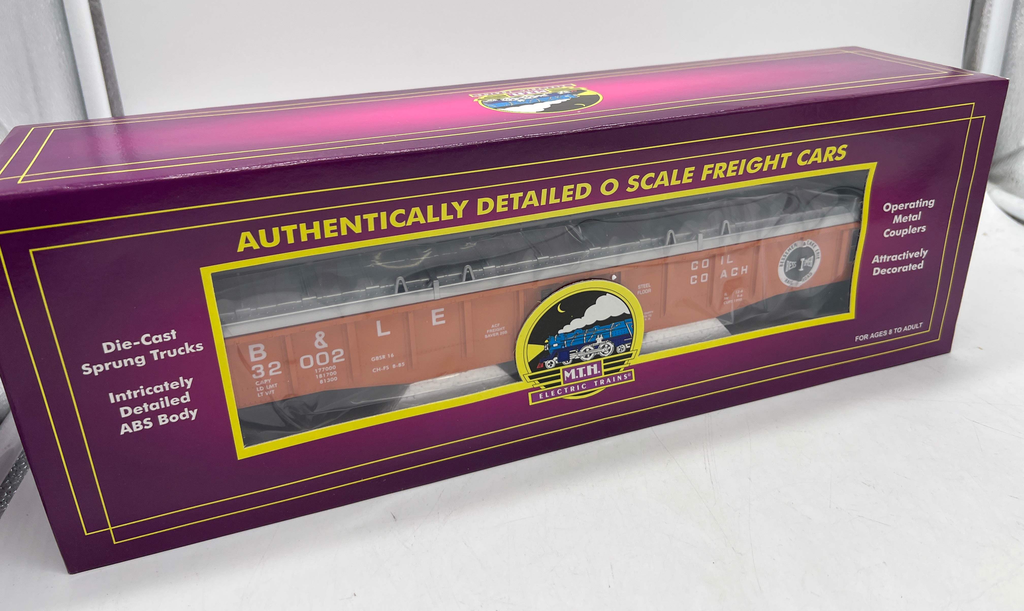 MTH Premier 20-98025 Bessemer & Lake Erie Gondola Car w/Cover O SCALE NEW - Image 3
