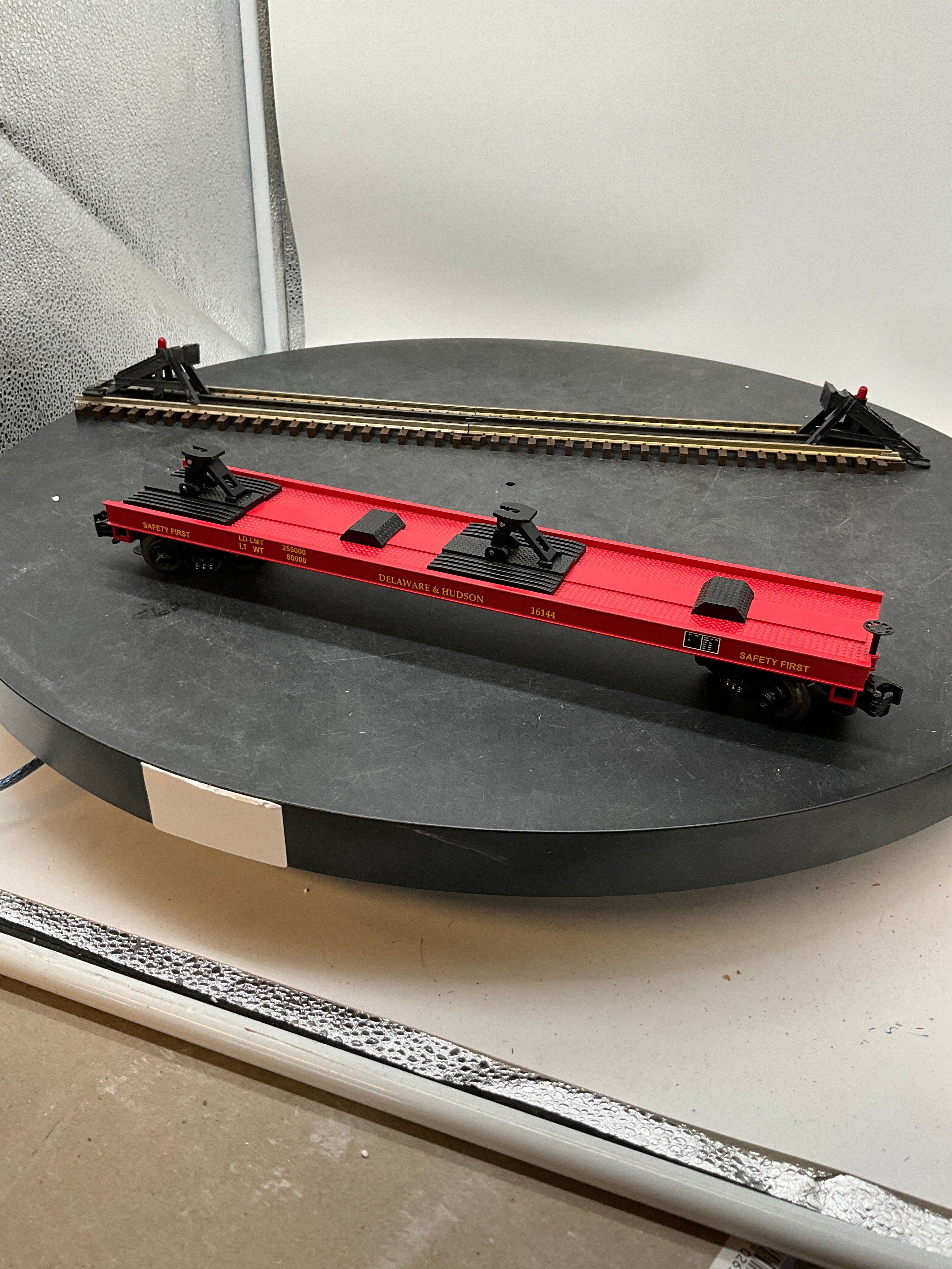 MTH Premier 20-98108 Delaware & Hudson Flat Car . O SCALE NEW - Image 3