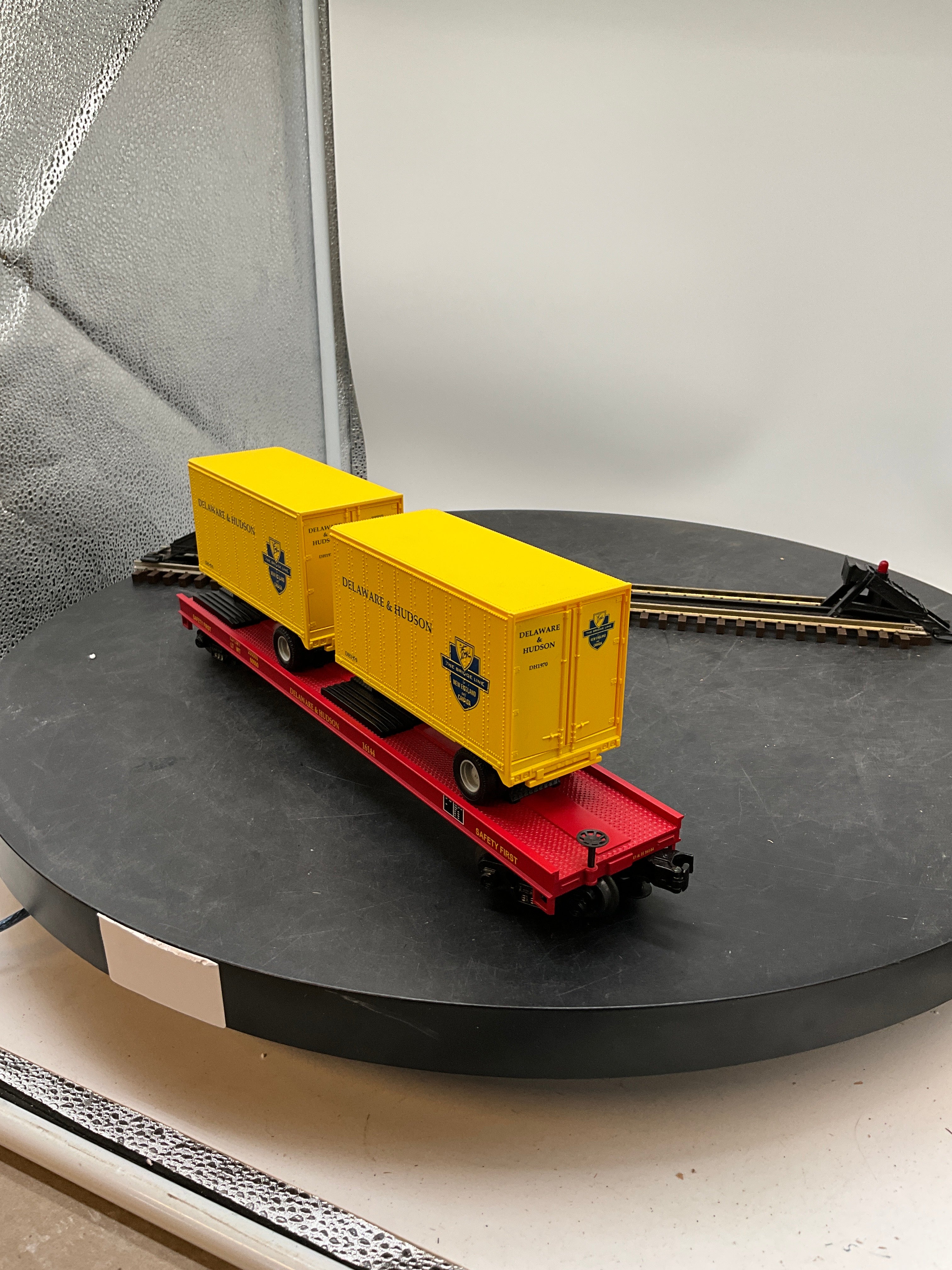 MTH Premier 20-98108 Delaware & Hudson Flat Car . O SCALE NEW - Image 6