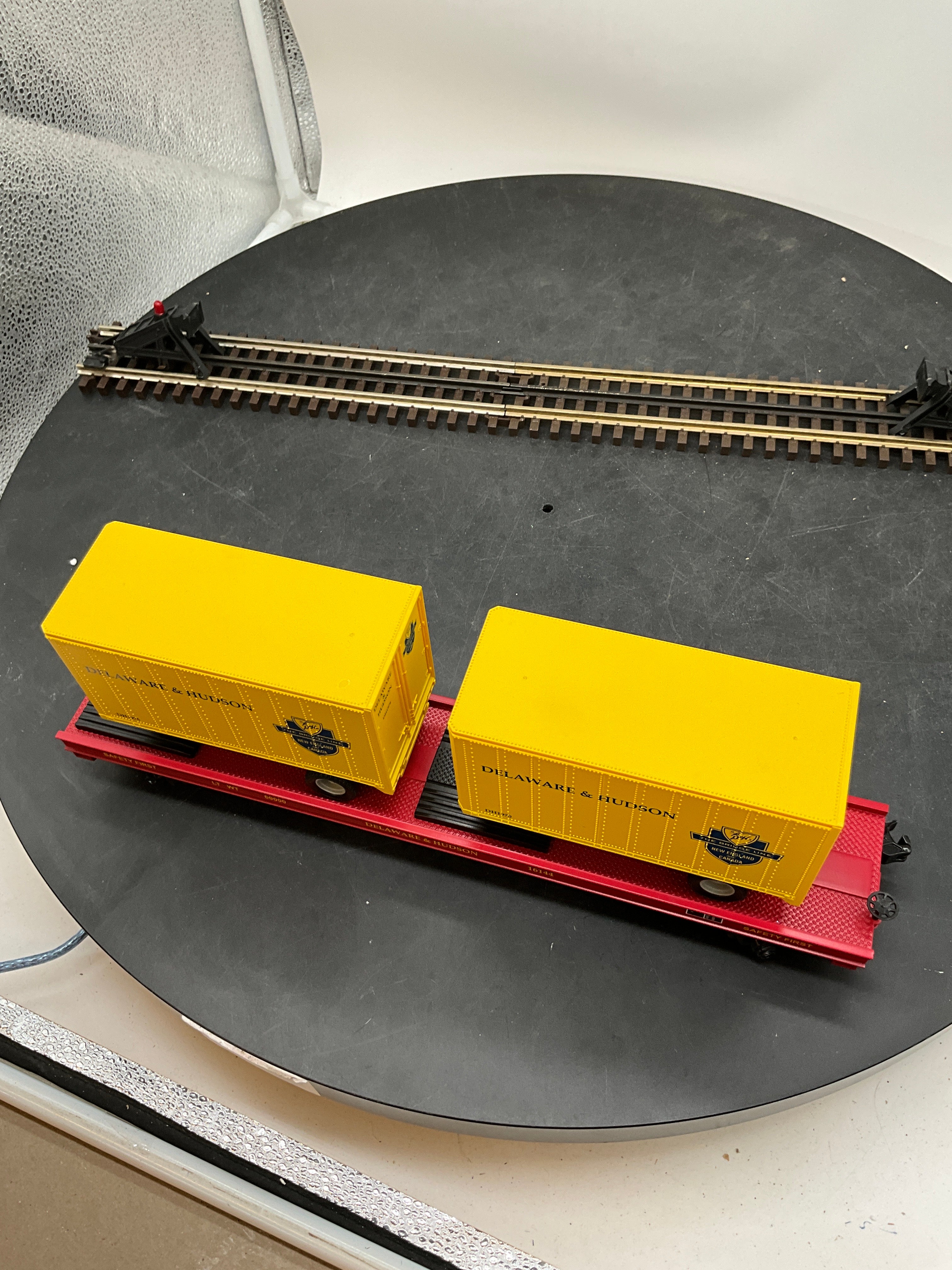 MTH Premier 20-98108 Delaware & Hudson Flat Car . O SCALE NEW - Image 8