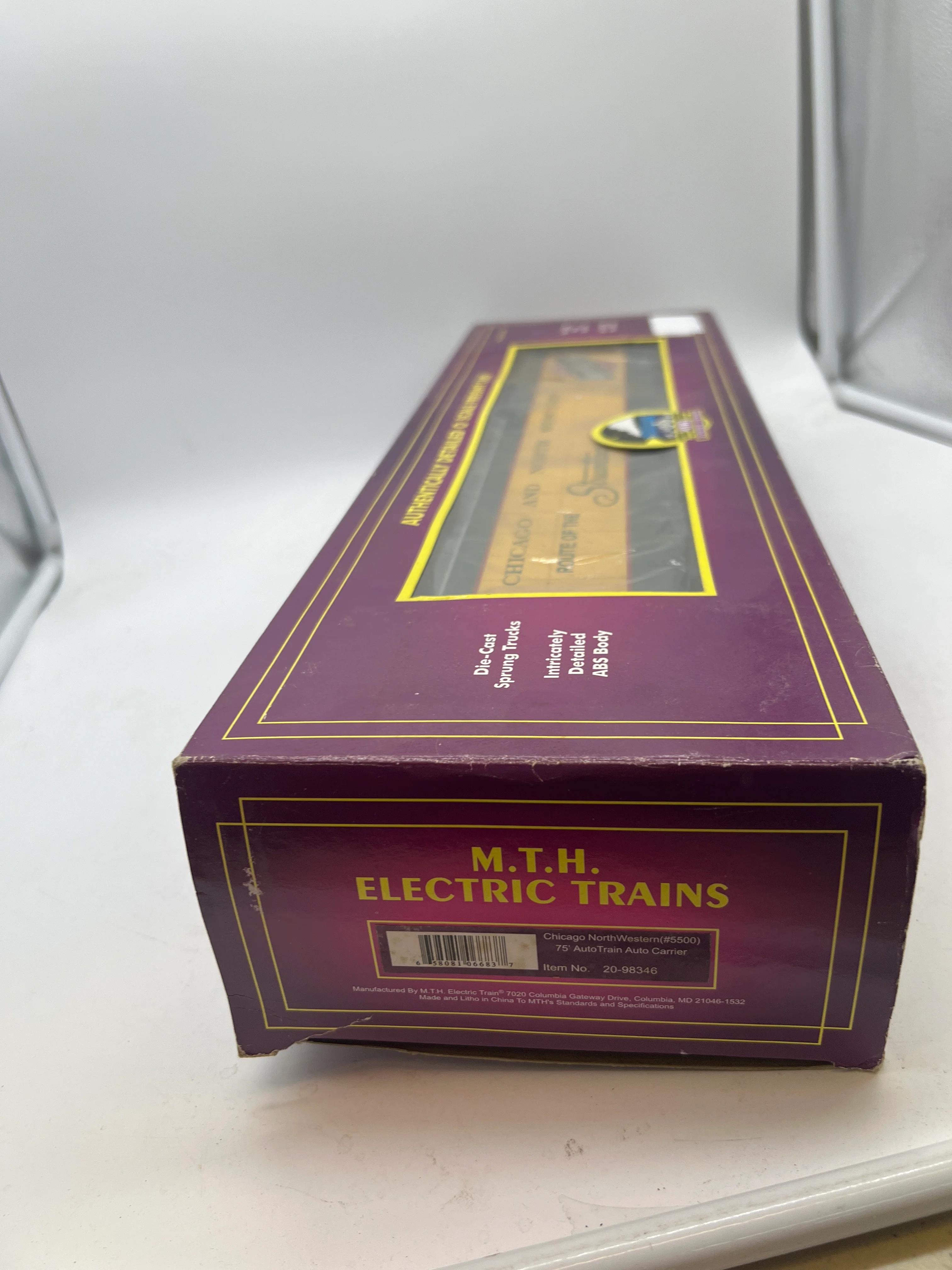 MTH Premier 20-98346 Chicago & North Western 75' AutoTrain Auto Carrier O SCALE. limited NEW - Image 3