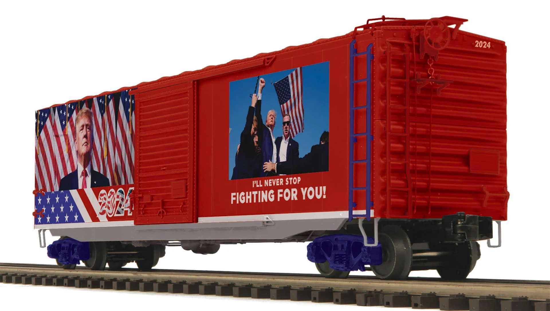 MTH Premier 20-99432 Donald J. Trump 50 Ps-1 Box Car w/Youngstown Standard Door O SCALE NEW