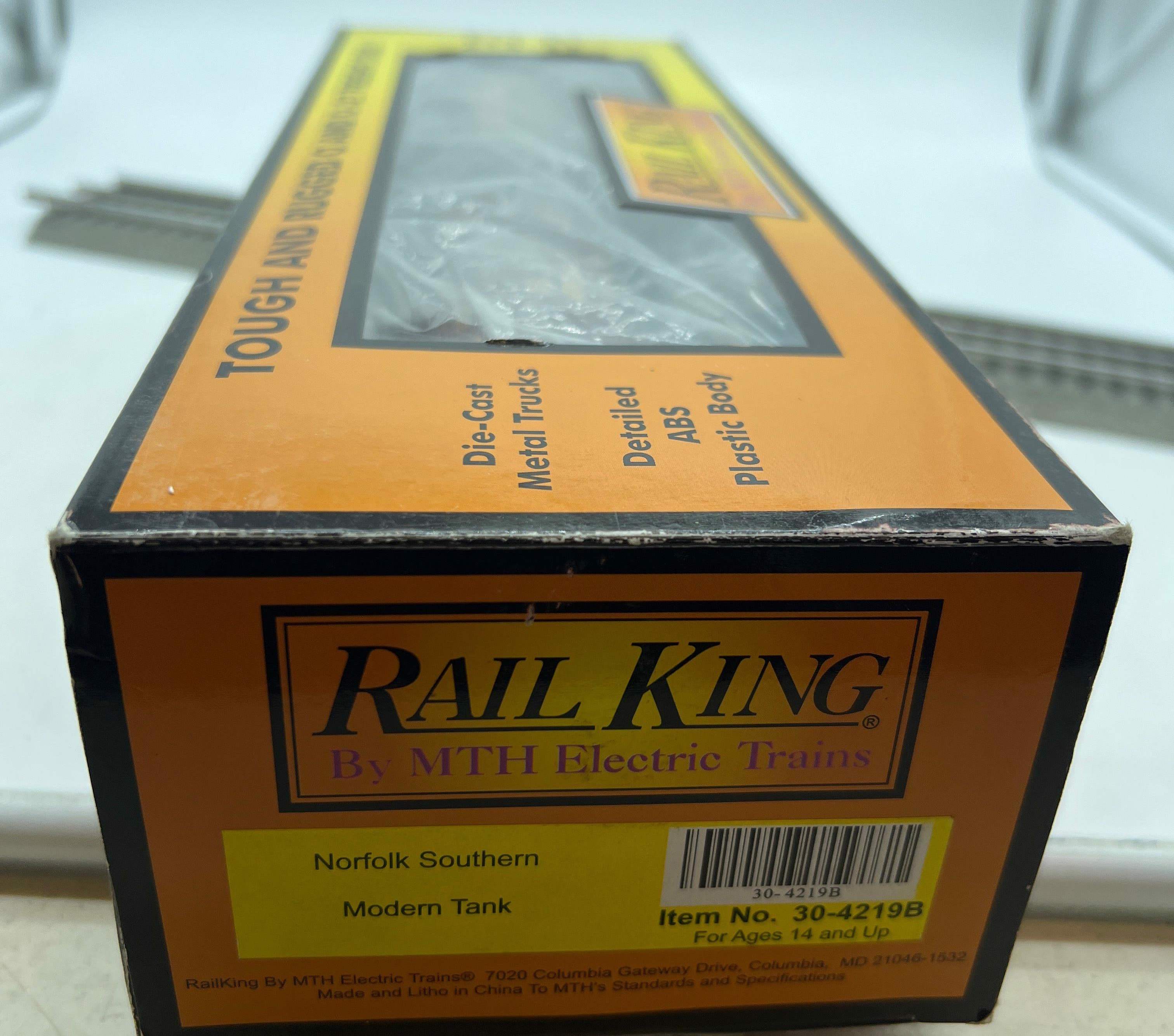 MTH Rail King 30-4219B Norfolk Southern NS Modern Tank Car O SCALE Used Excellent - Image 3