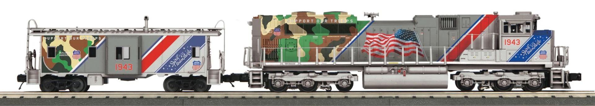 MTH Railking 30-20520-1 Union Pacific Imperial Diesel & Caboose Set - Spirit of Union Pacific With Proto-Sound 3.0 O SCALE NEW