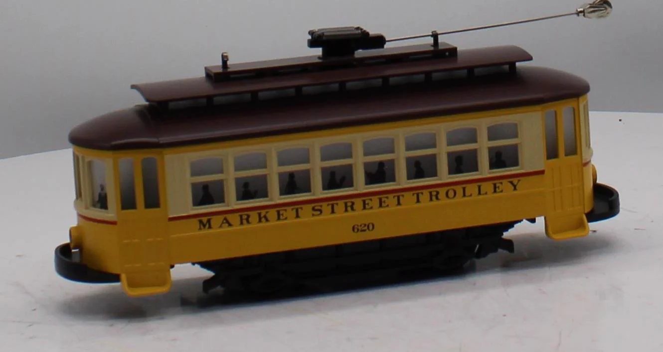 MTH Railking 30-5201 Market Street RailKing Bump-n-Go Trolley O SCALE Like New wrong Box - Image 3