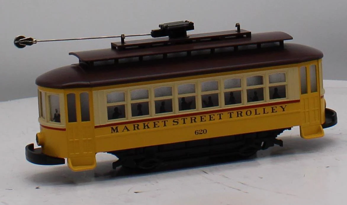 MTH Railking 30-5201 Market Street RailKing Bump-n-Go Trolley O SCALE Like New wrong Box - Image 6