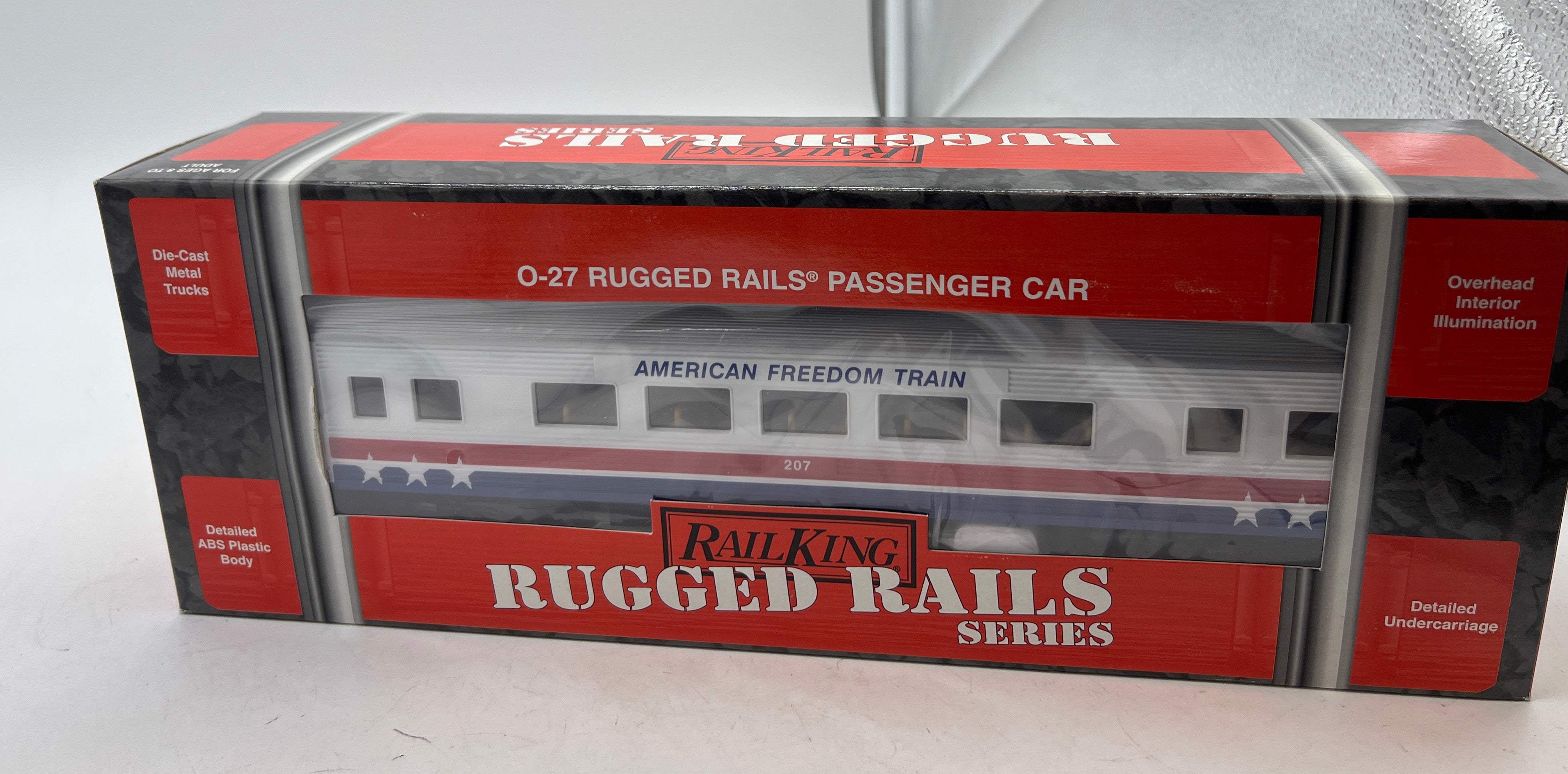 MTH Railking 30-6162 American Freedom Train RailKing O-27 Streamlined Coach Car O SCALE NEW - Image 2