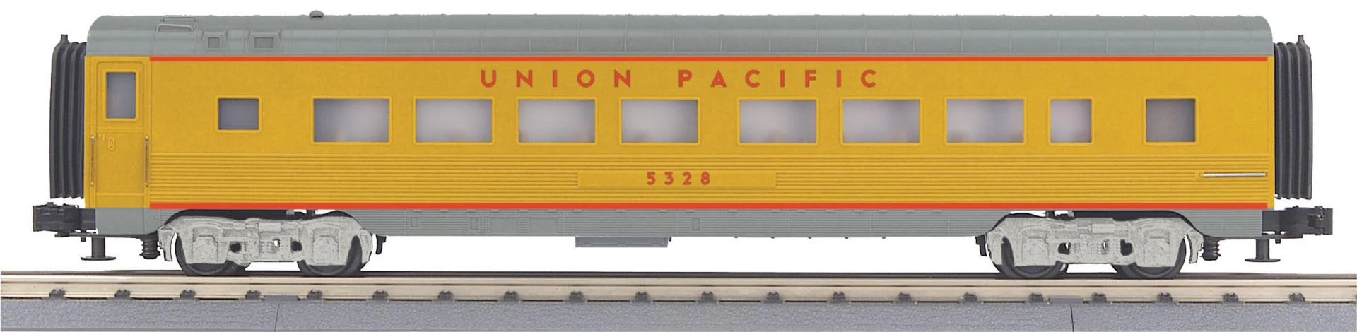 MTH Railking 30-67737 Union Pacific UP 60' Streamlined Coach Car O SCALE Like New Damaged Box