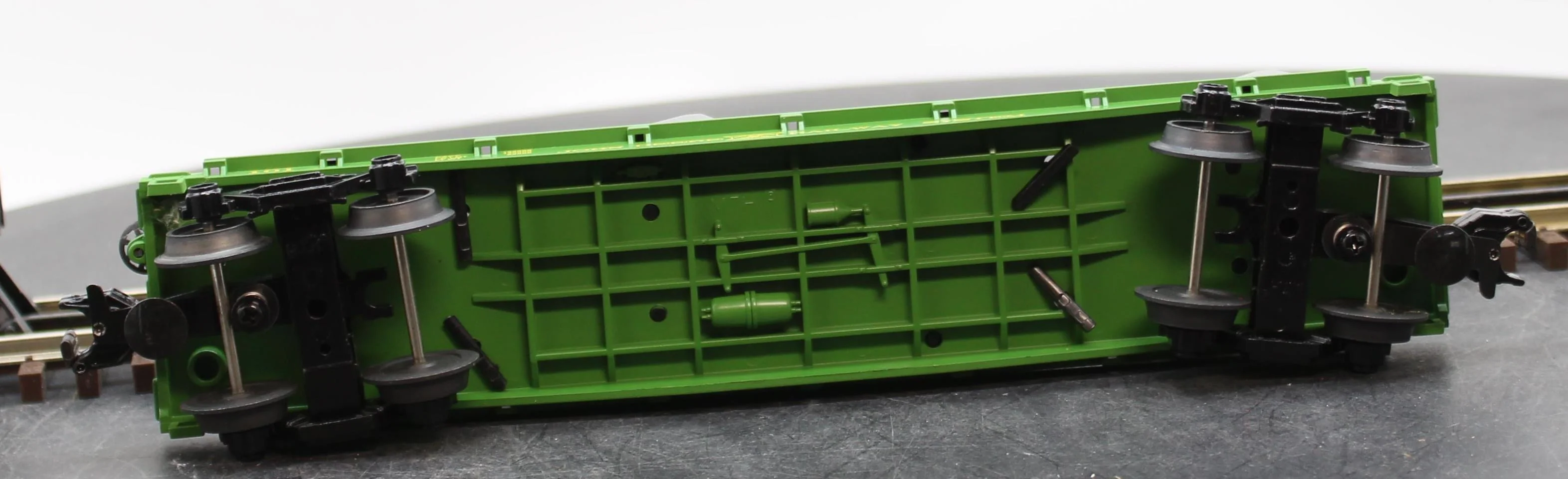 MTH Railking 30-7028A John Deere Flat Car O SCALE Like New - Image 7