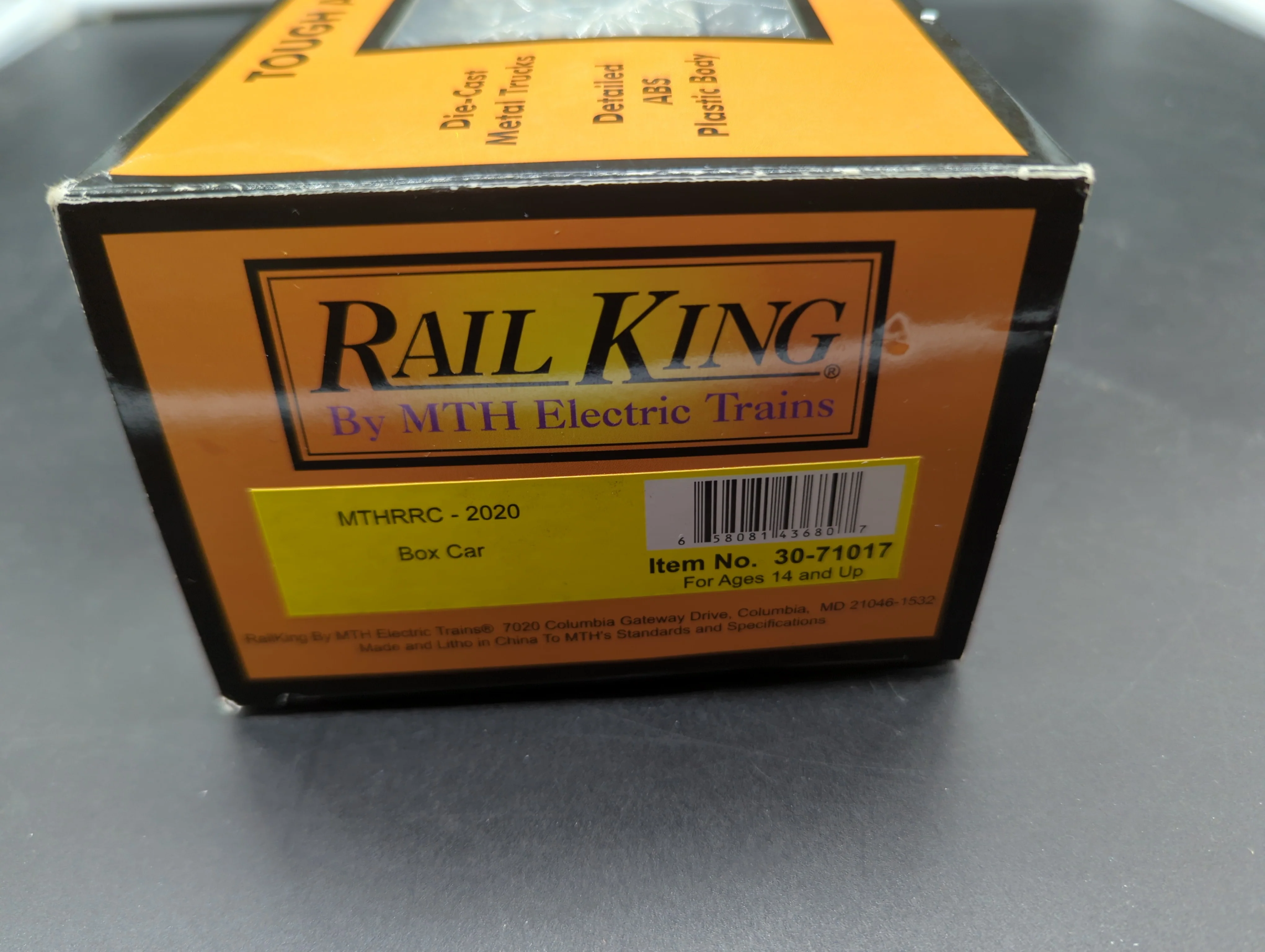 MTH Railking 30-71017 M.T.H. Electric Trains Box Car - M.T.H. Electric Trains (40th Anniversary) O SCALE Like New - Image 3