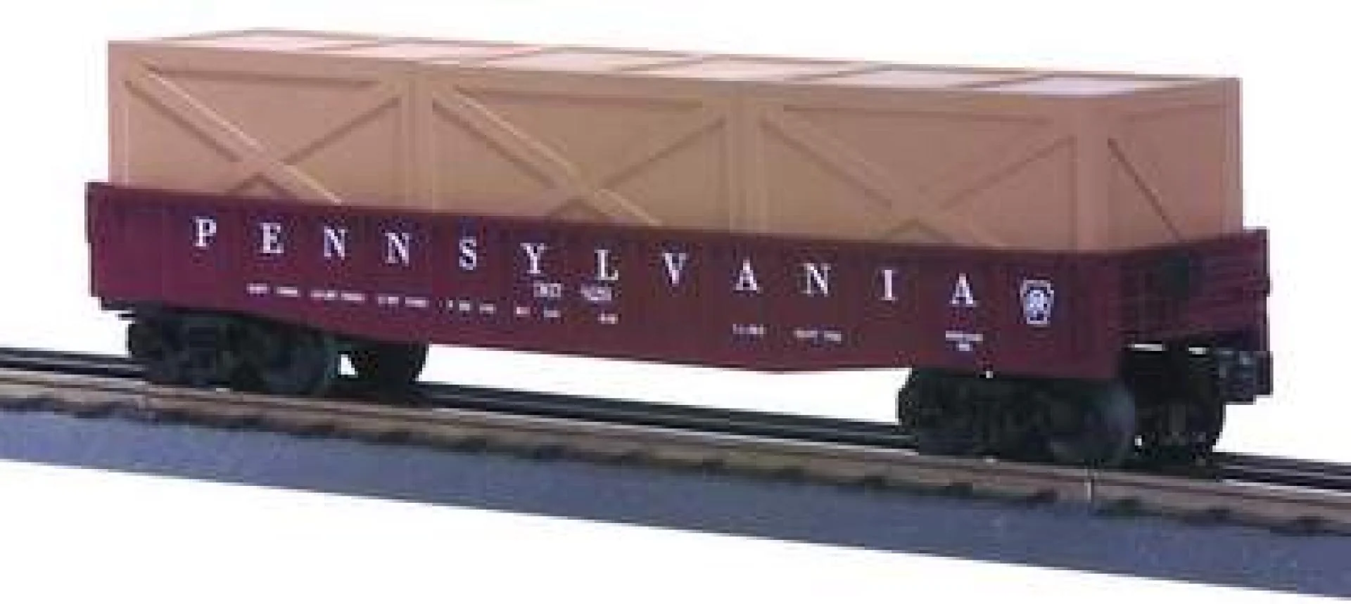 MTH Railking 30-7209 Pennsylvania Gondola Car w/Crates O SCALE Like New