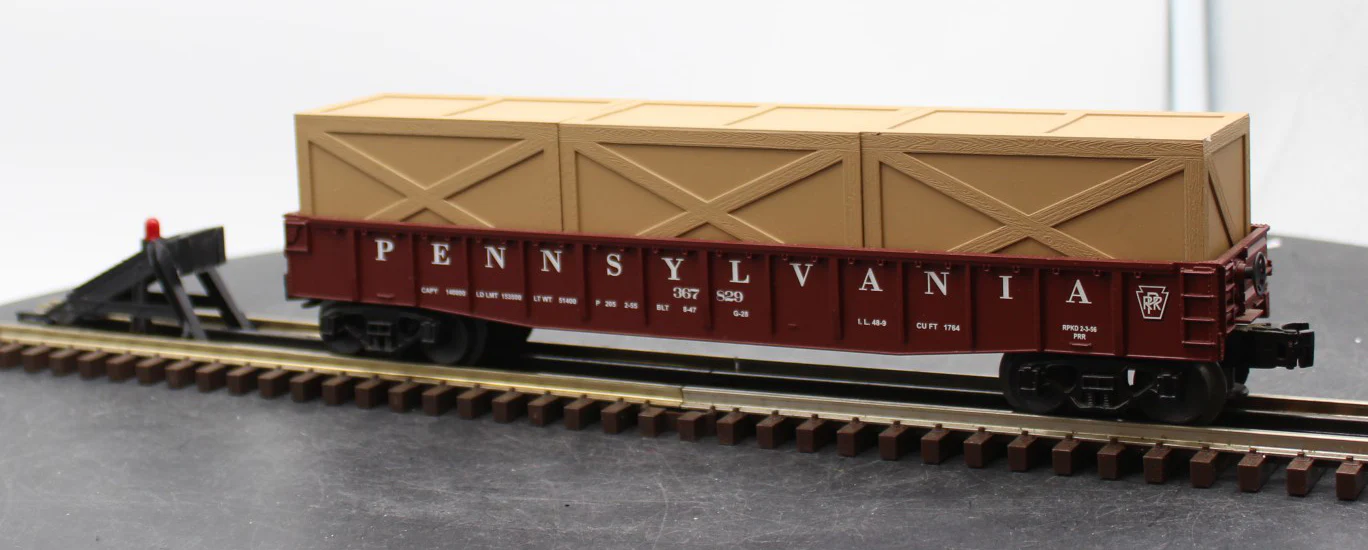 MTH Railking 30-7209 Pennsylvania Gondola Car w/Crates O SCALE Like New - Image 2