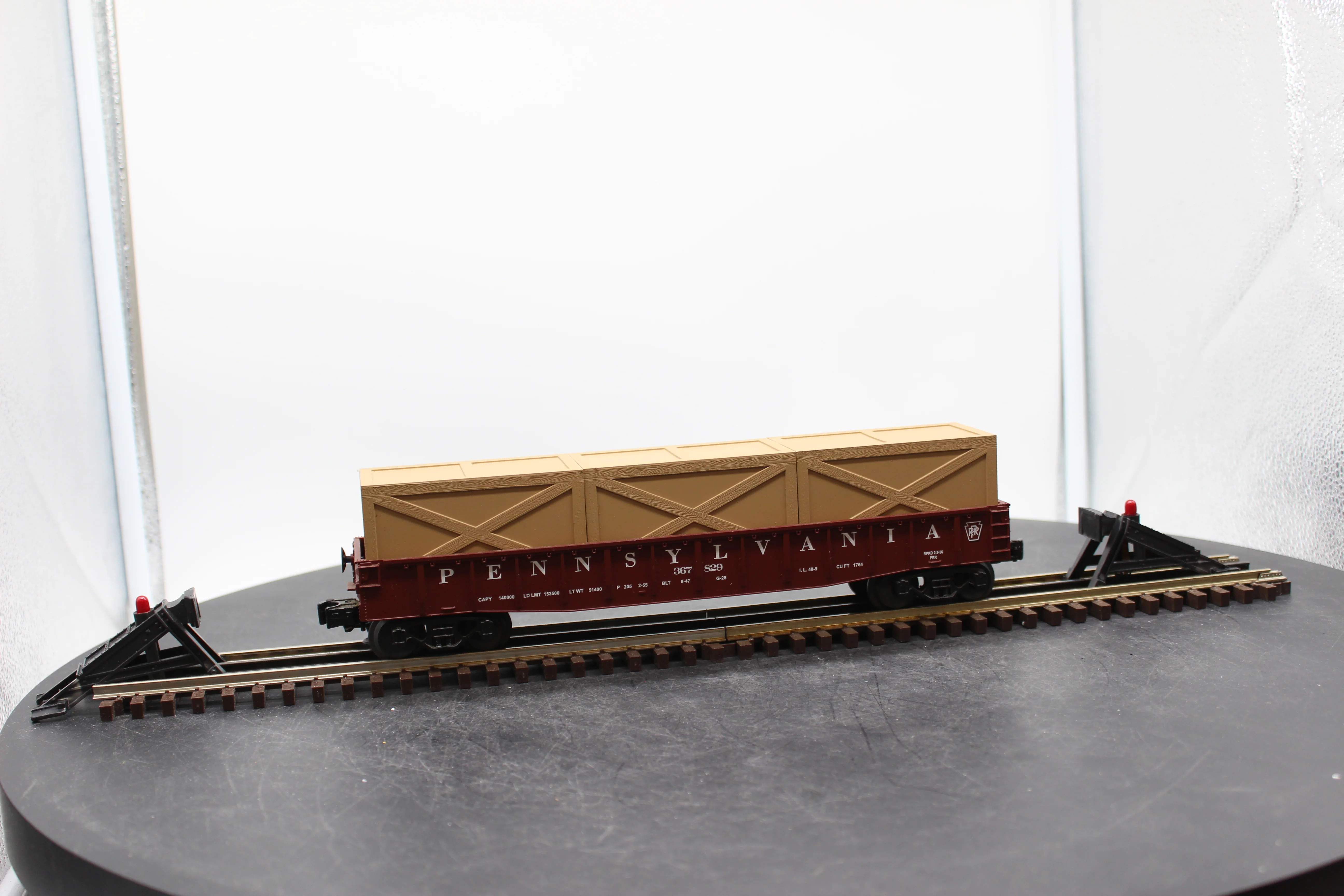 MTH Railking 30-7209 Pennsylvania Gondola Car w/Crates O SCALE Like New - Image 3