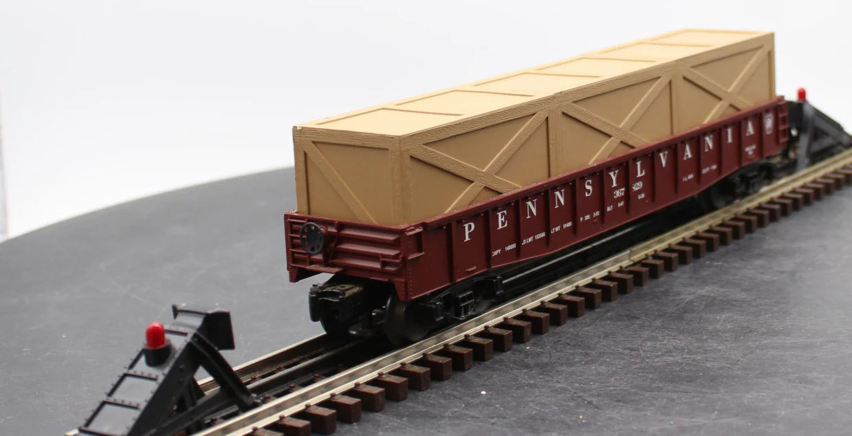 MTH Railking 30-7209 Pennsylvania Gondola Car w/Crates O SCALE Like New - Image 4