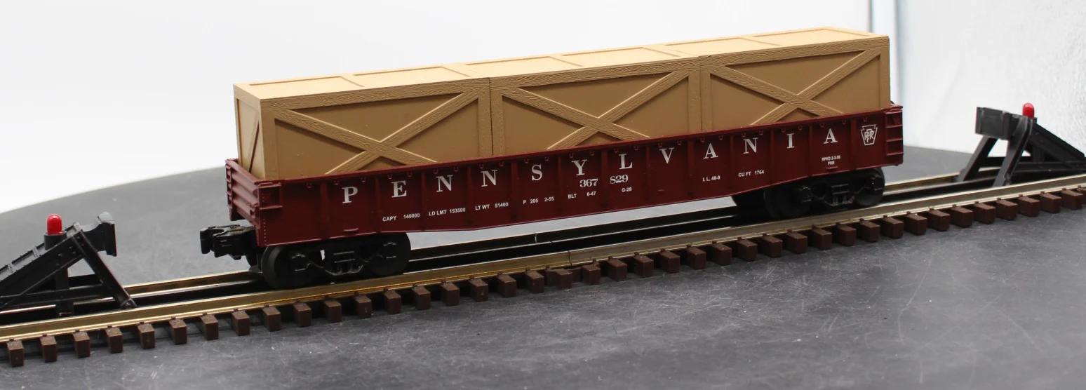 MTH Railking 30-7209 Pennsylvania Gondola Car w/Crates O SCALE Like New - Image 6