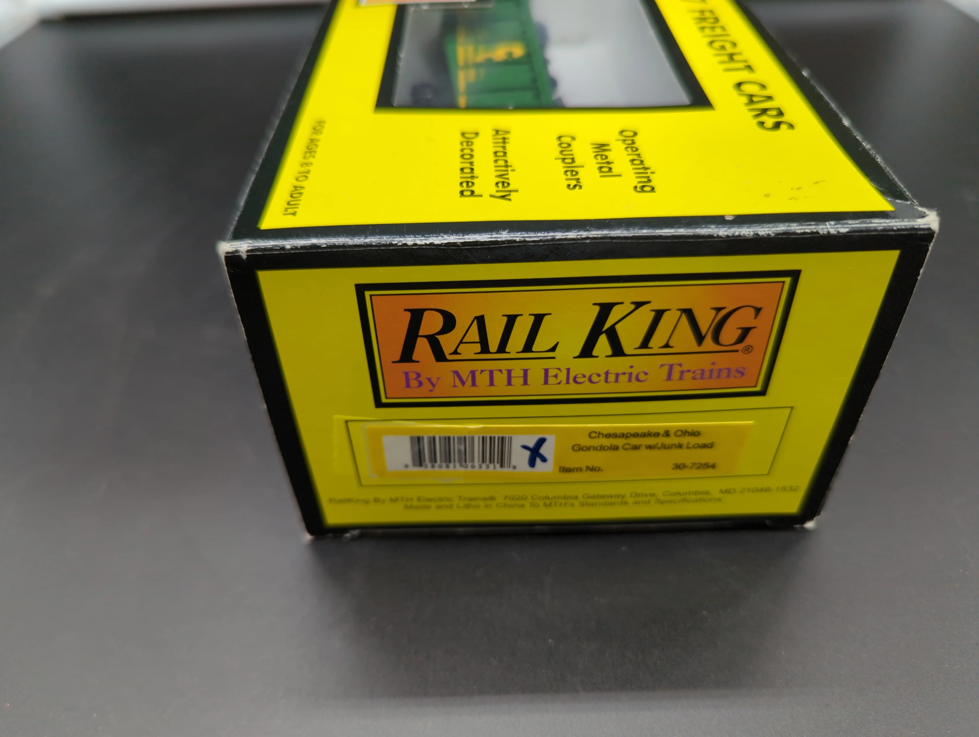 MTH Railking 30-7254 Chesapeake & Ohio Gondola (C&O) Car w/Junk Load #X2006. O SCALE Like New - Image 8