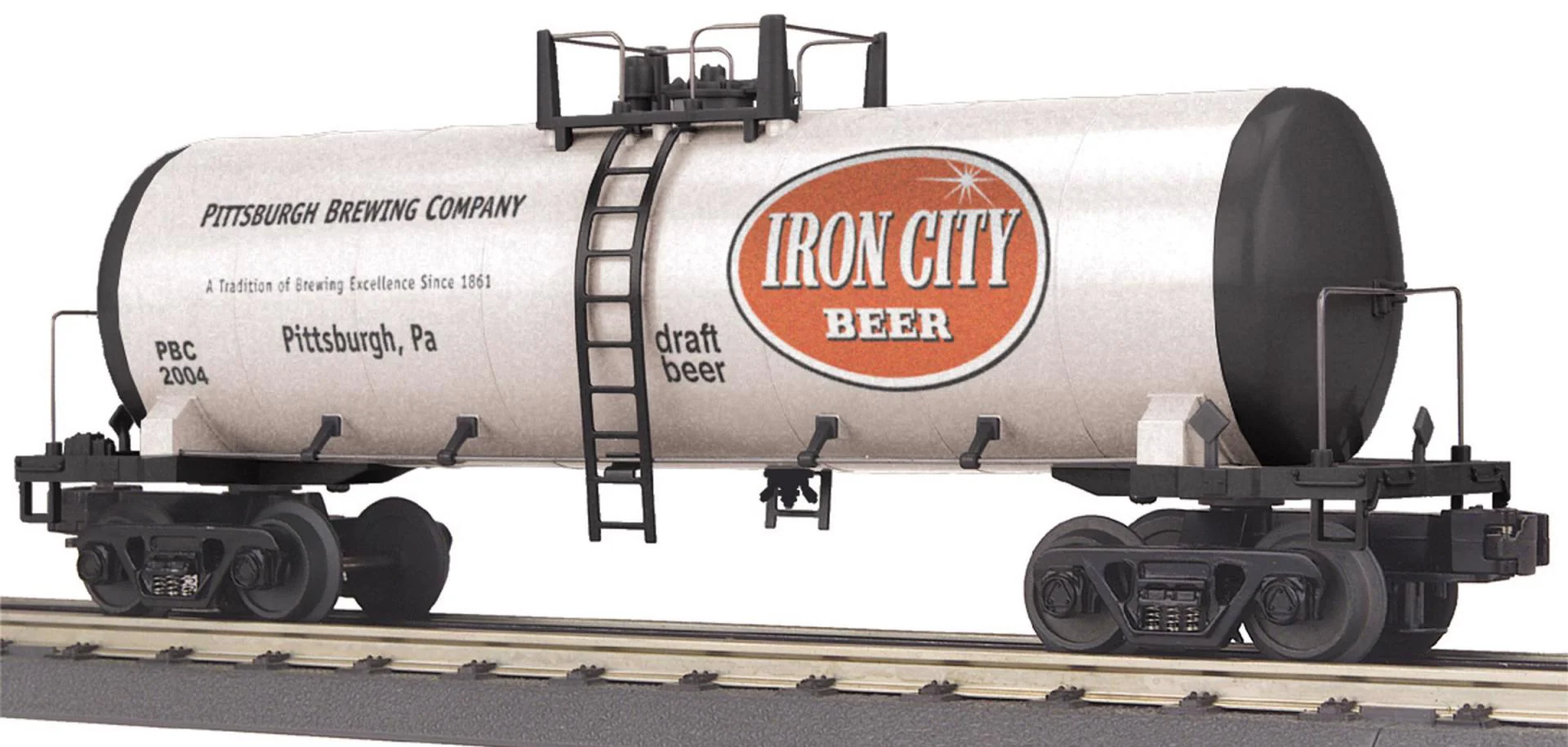 MTH Railking 30-73135 Pittsburgh Brewing Company Iron City Tank Car  O SCALE Used Excellent