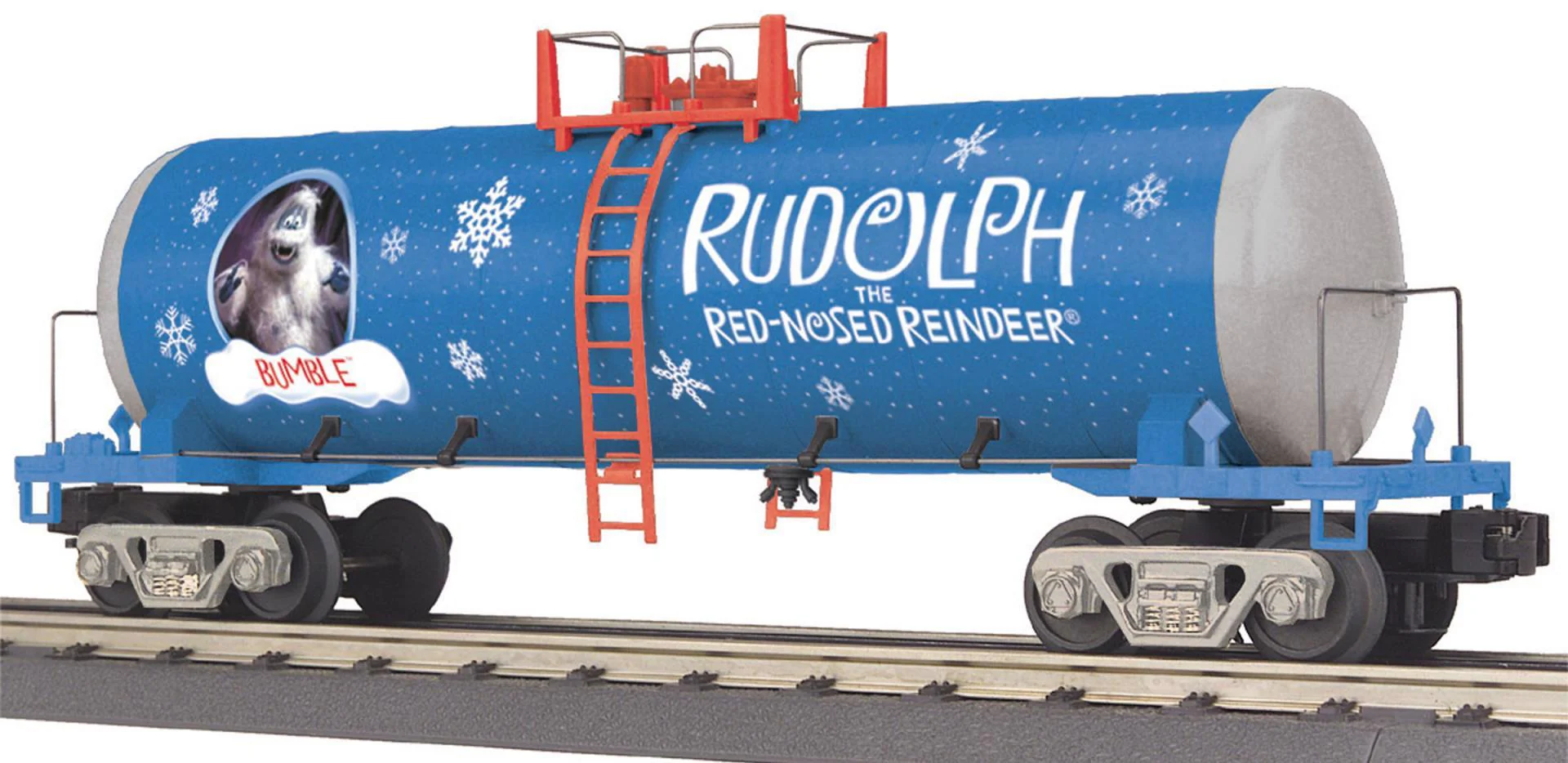 MTH Railking 30-73236  Rudolph the Red Nosed Reindeer Bumble Tank Car O SCALE Used Excellent - Image 12