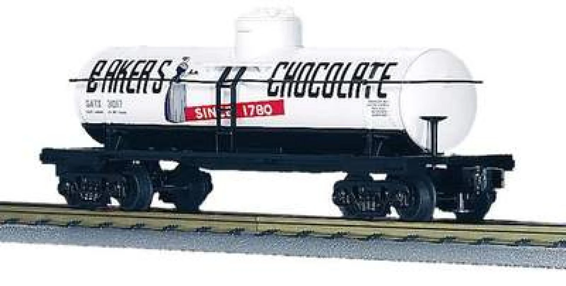 MTH Railking 30-7324 Baker's Chocolate Tank Car O Scale Like New - Image 2