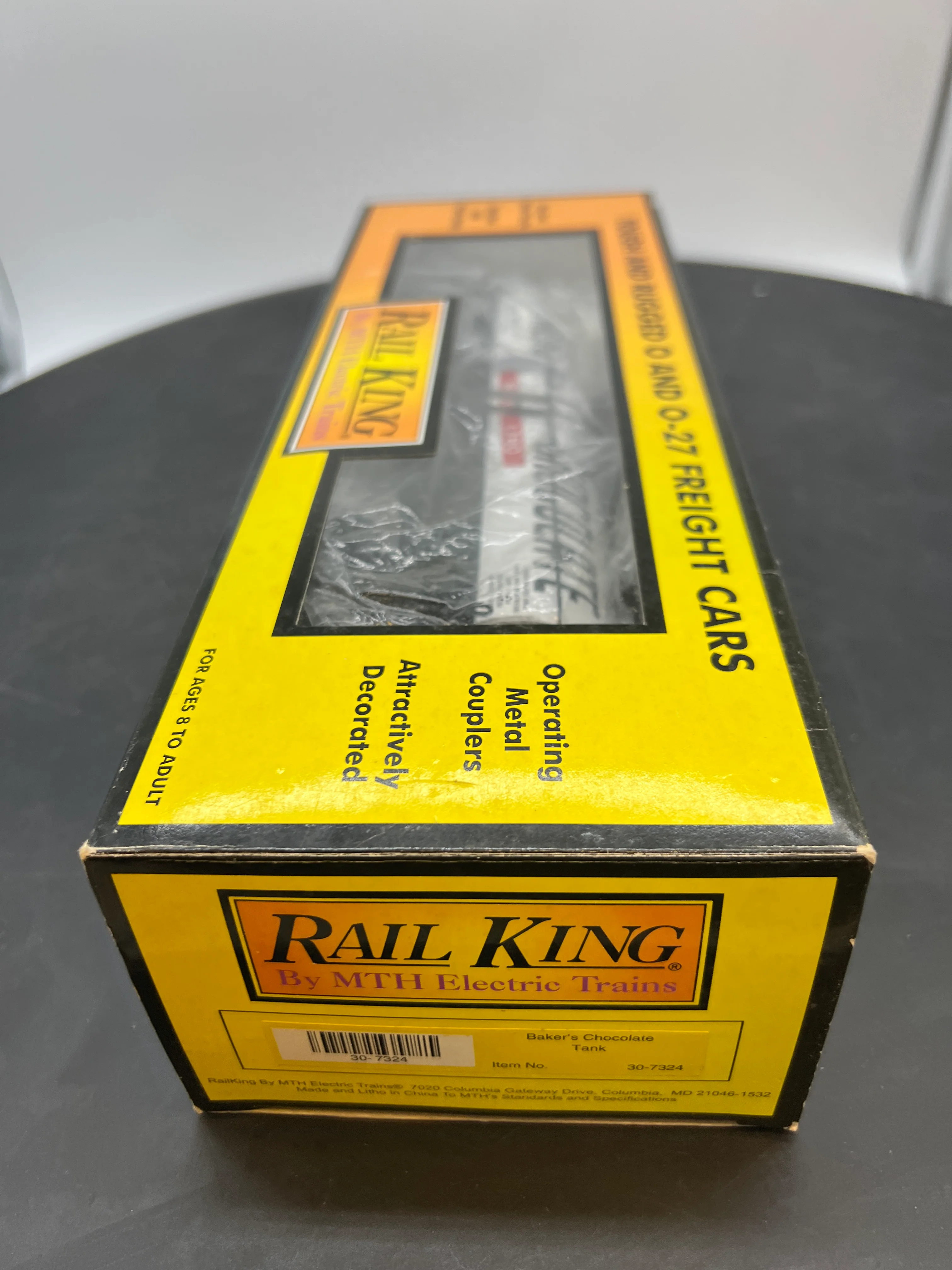 MTH Railking 30-7324 Baker's Chocolate Tank Car O Scale Like New - Image 5