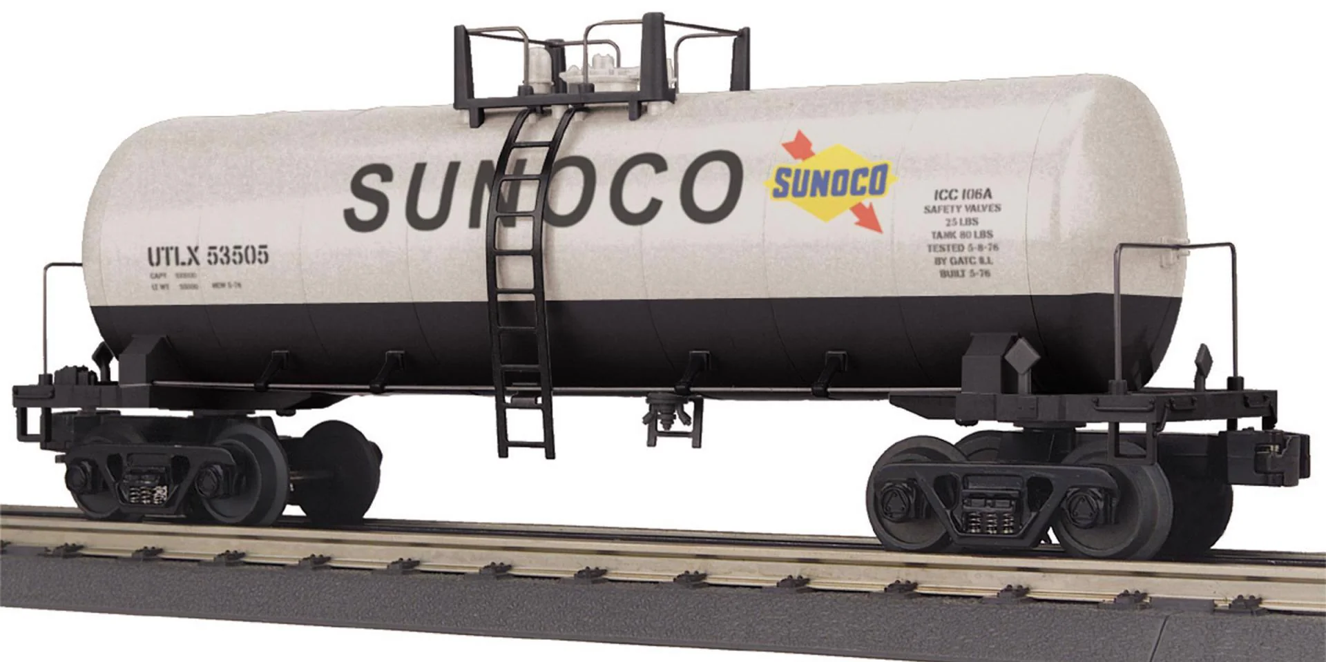 MTH Railking 30-73392 Sunoco RailKing Modern Tank Car O SCALE Used Excellent - Image 2