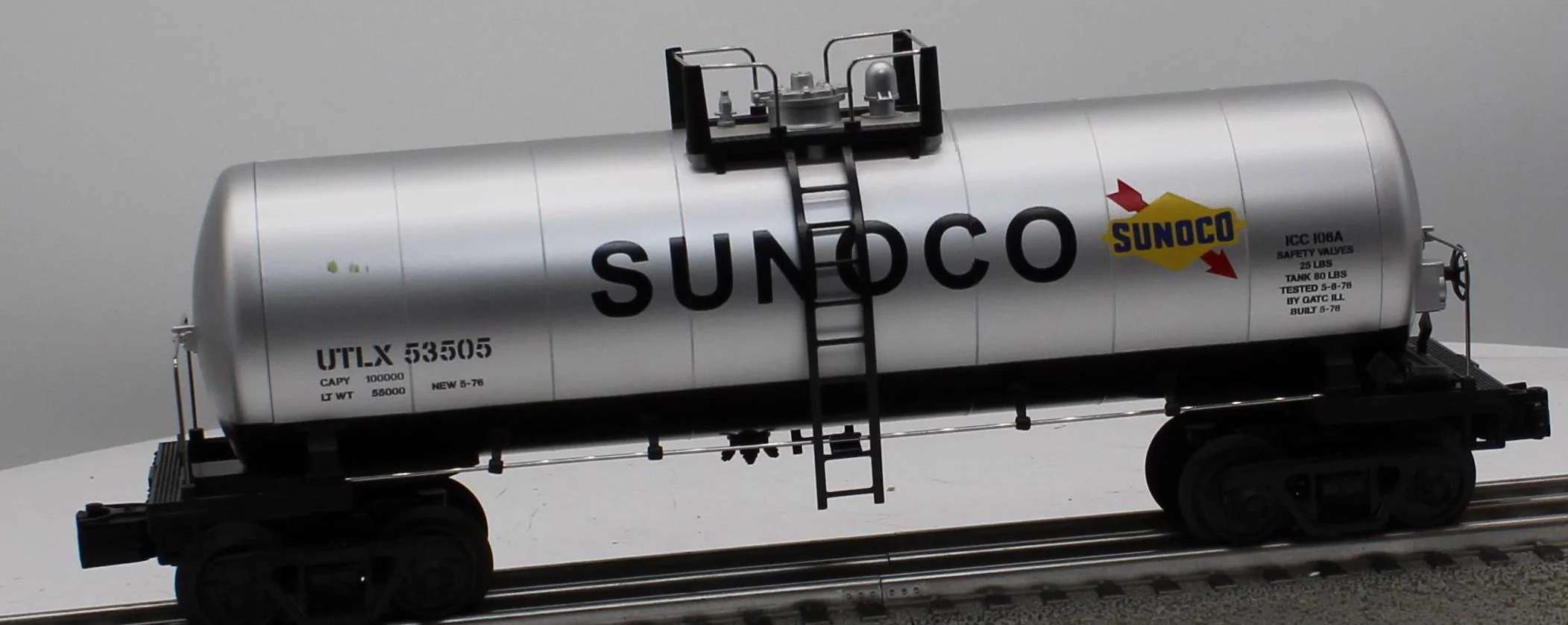 MTH Railking 30-73392 Sunoco RailKing Modern Tank Car O SCALE Used Excellent - Image 6