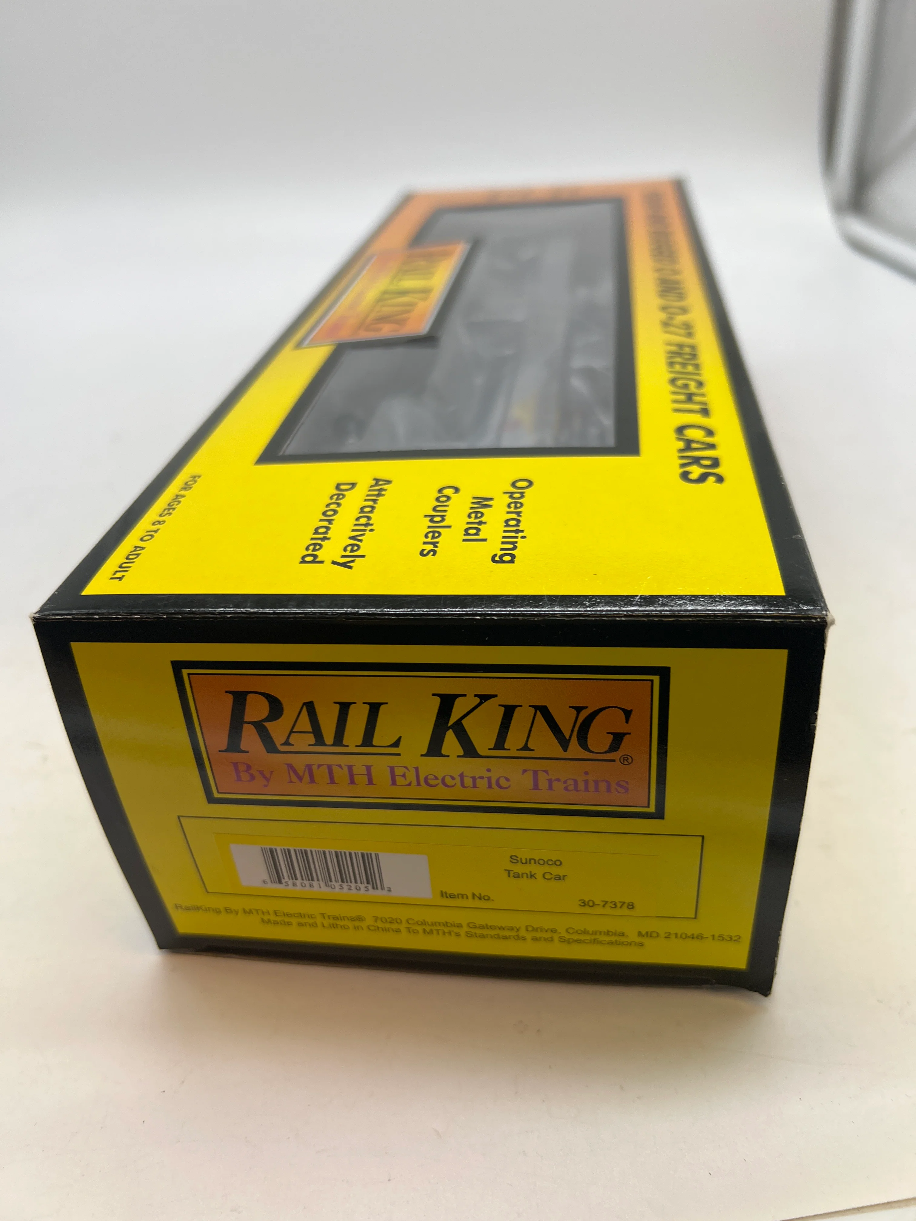 MTH Railking 30-7378 Sunoco RailKing Tank Car - Sunoco (Sun Oil - Chrome) O SCALE Like New - Image 5