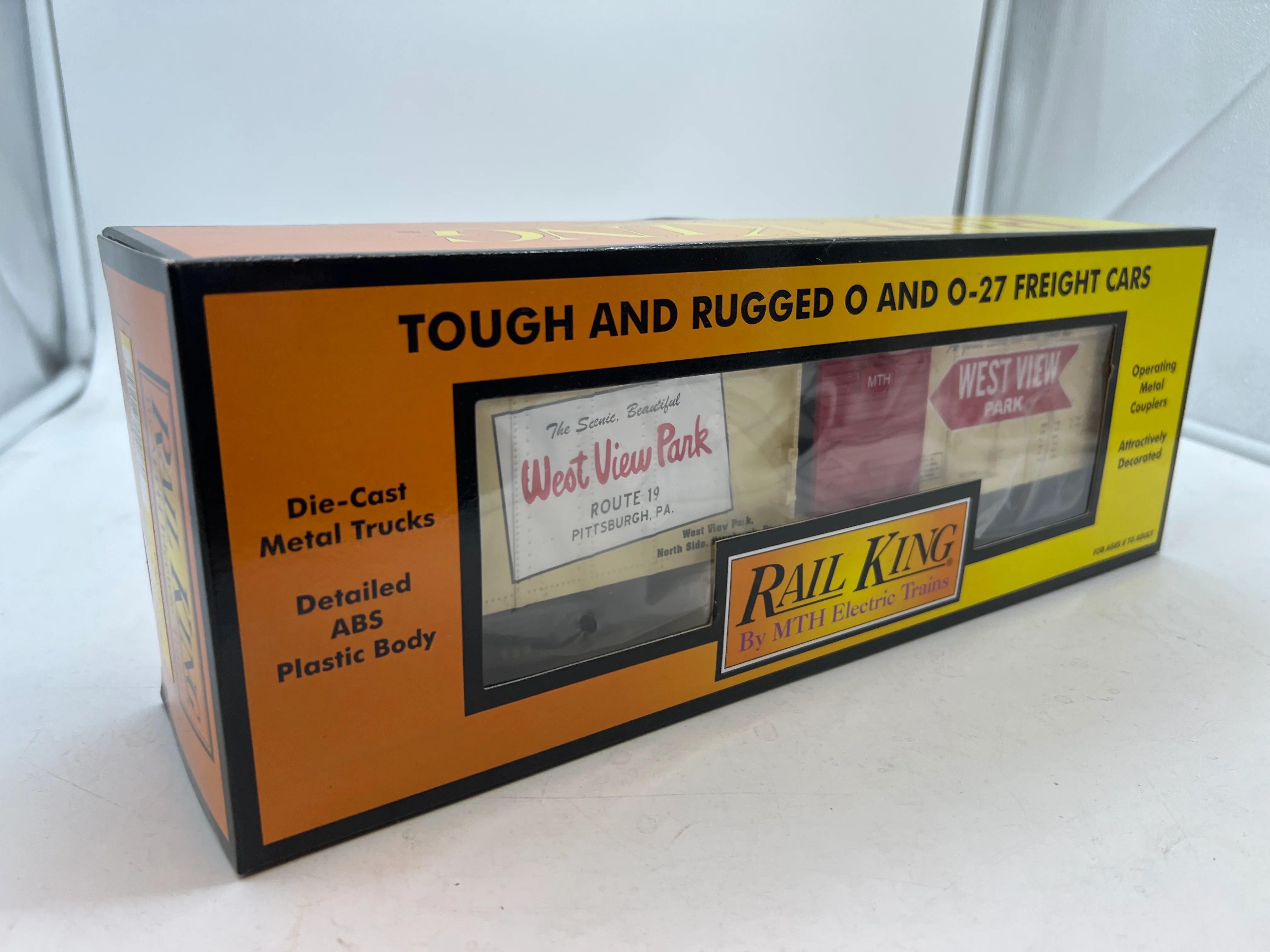 MTH Railking 30-74093 West View Park Pittsburgh PA Box Car O SCALE NEW - Image 2