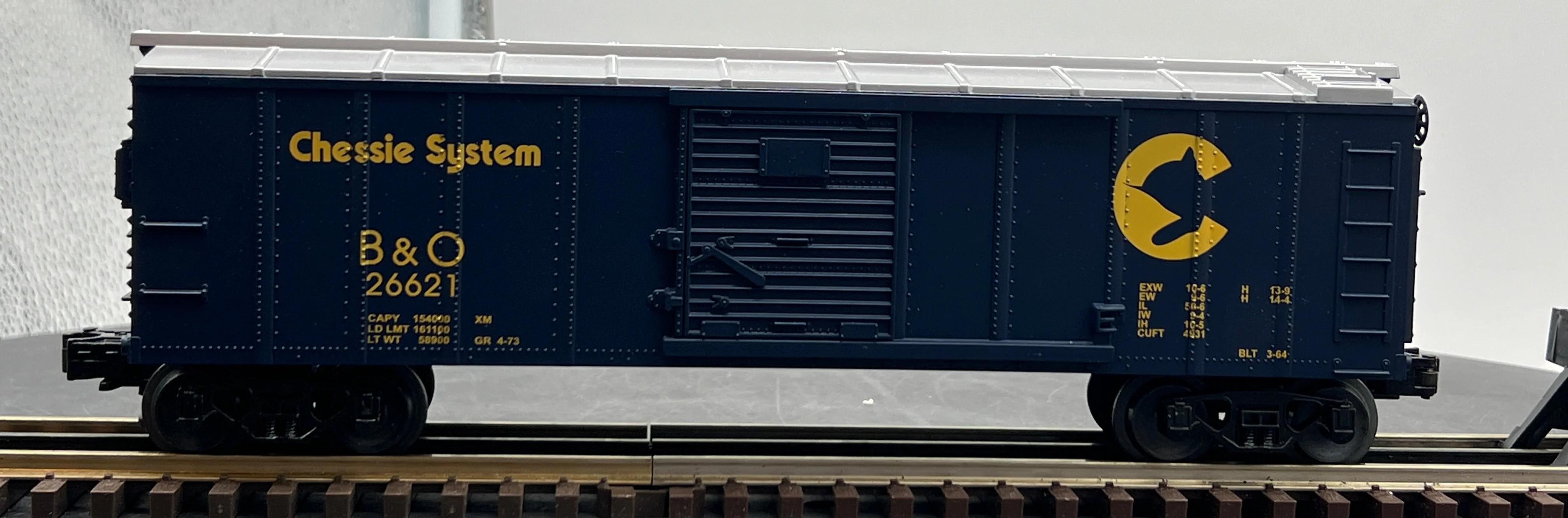 MTH Railking 30-7417 Chessie RailKing Box Car O SCALE Used Excellent