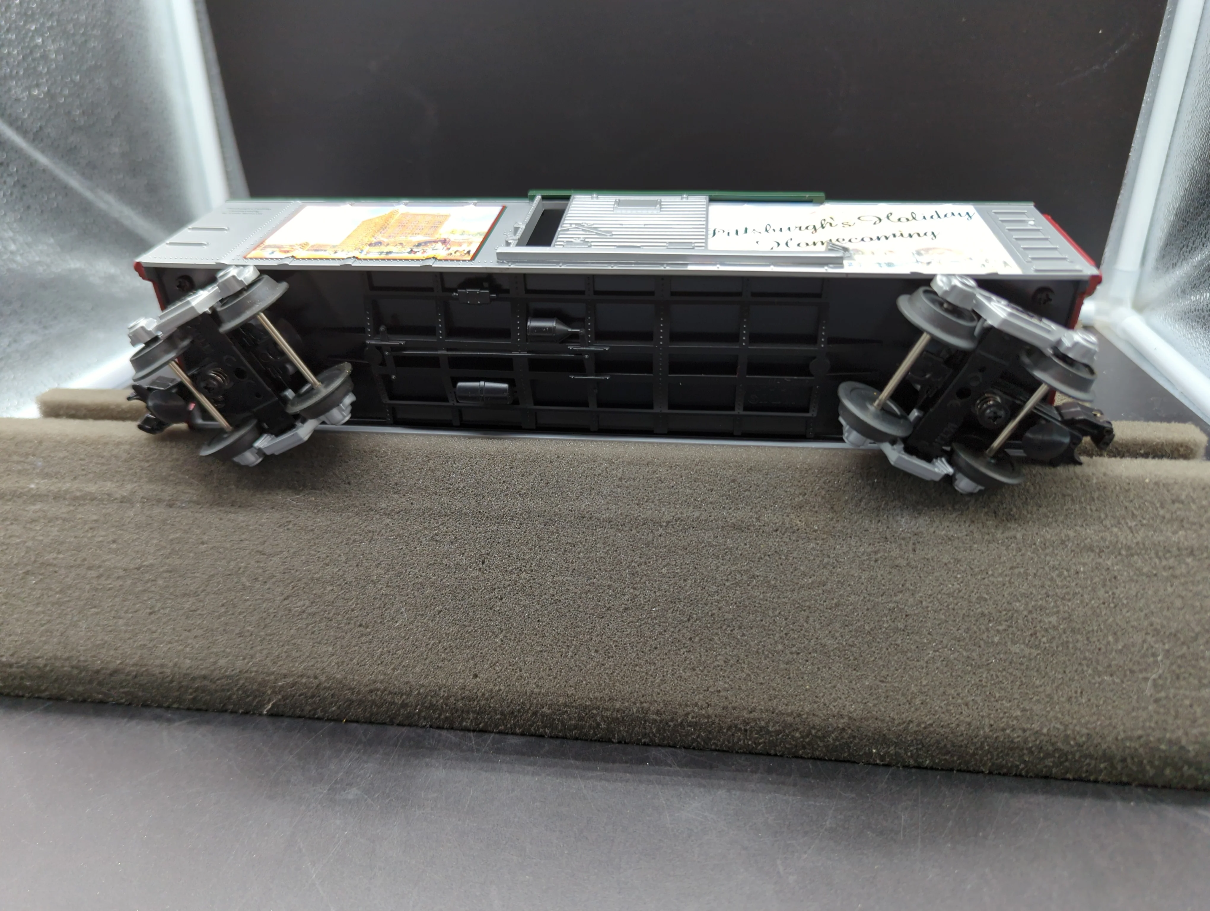 MTH Railking 30-74226 Pittsburgh Christmas Box Car O SCALE Like New - Image 5