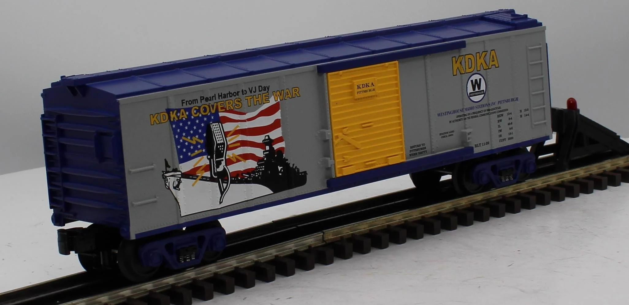 MTH Railking 30-74227 KDKA RailKing Box Car O SCALE Like New - Image 5