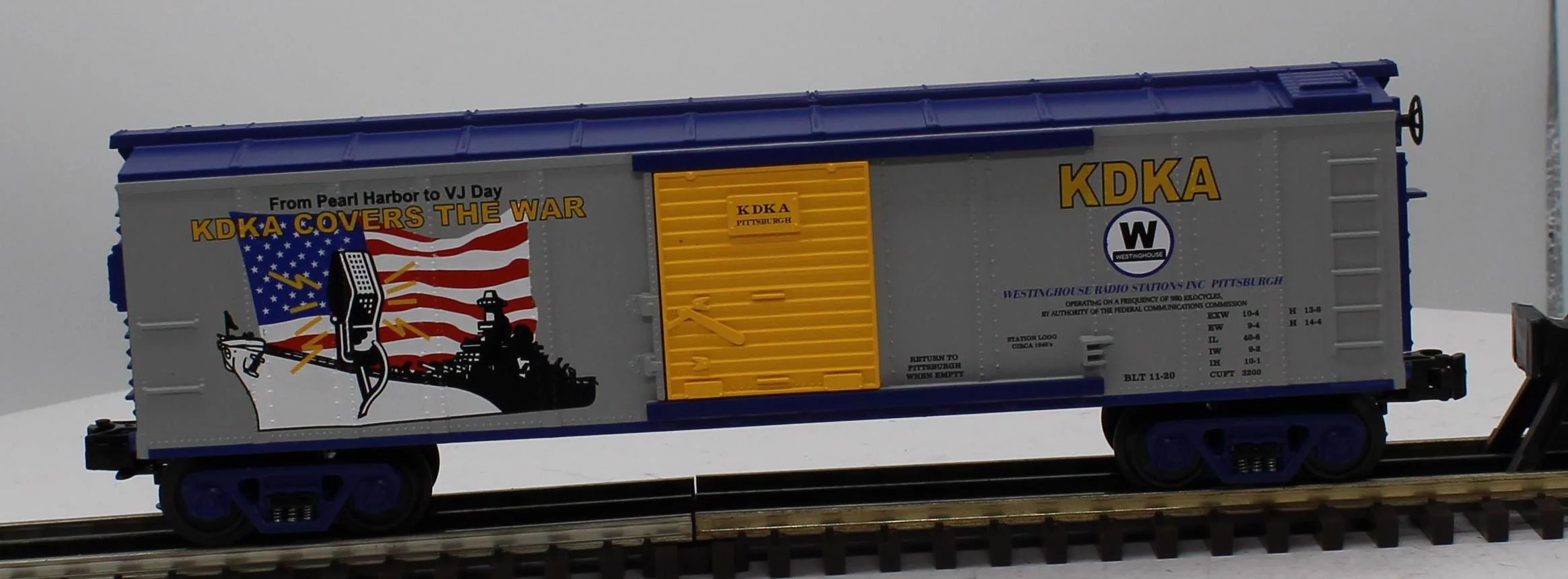 MTH Railking 30-74227 KDKA RailKing Box Car O SCALE Like New - Image 6