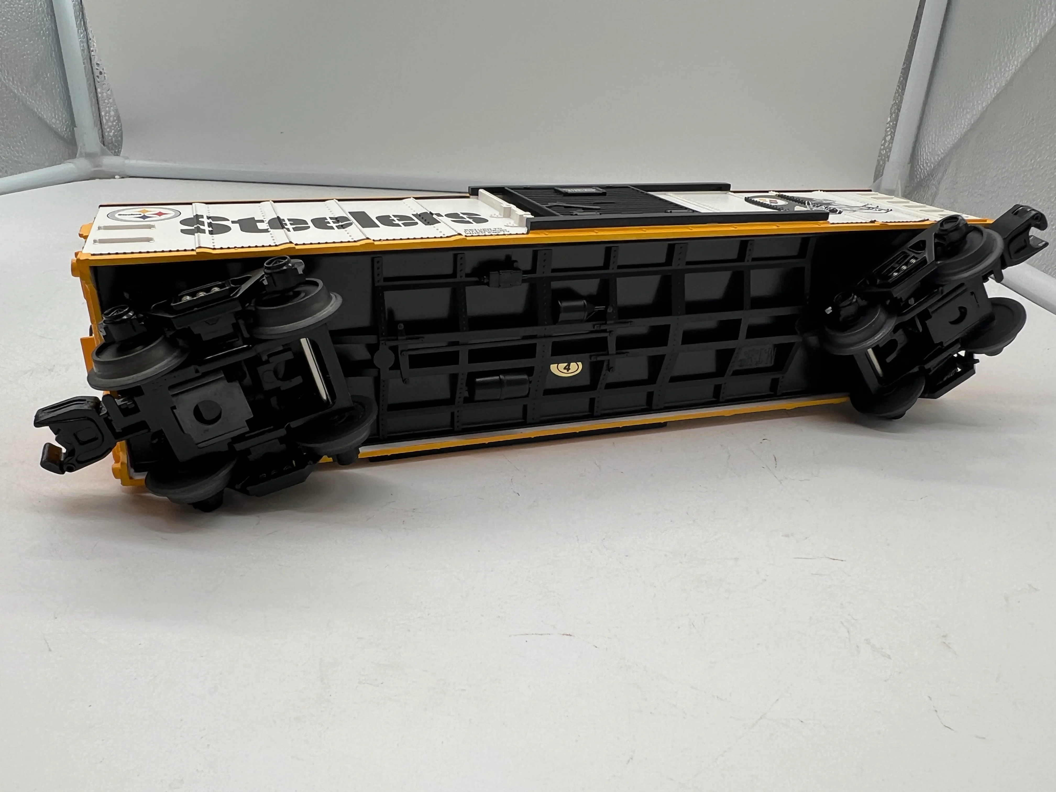 MTH Railking 30-74231 NFL - Pittsburgh Steelers Box Car O SCALE Like New - Image 6