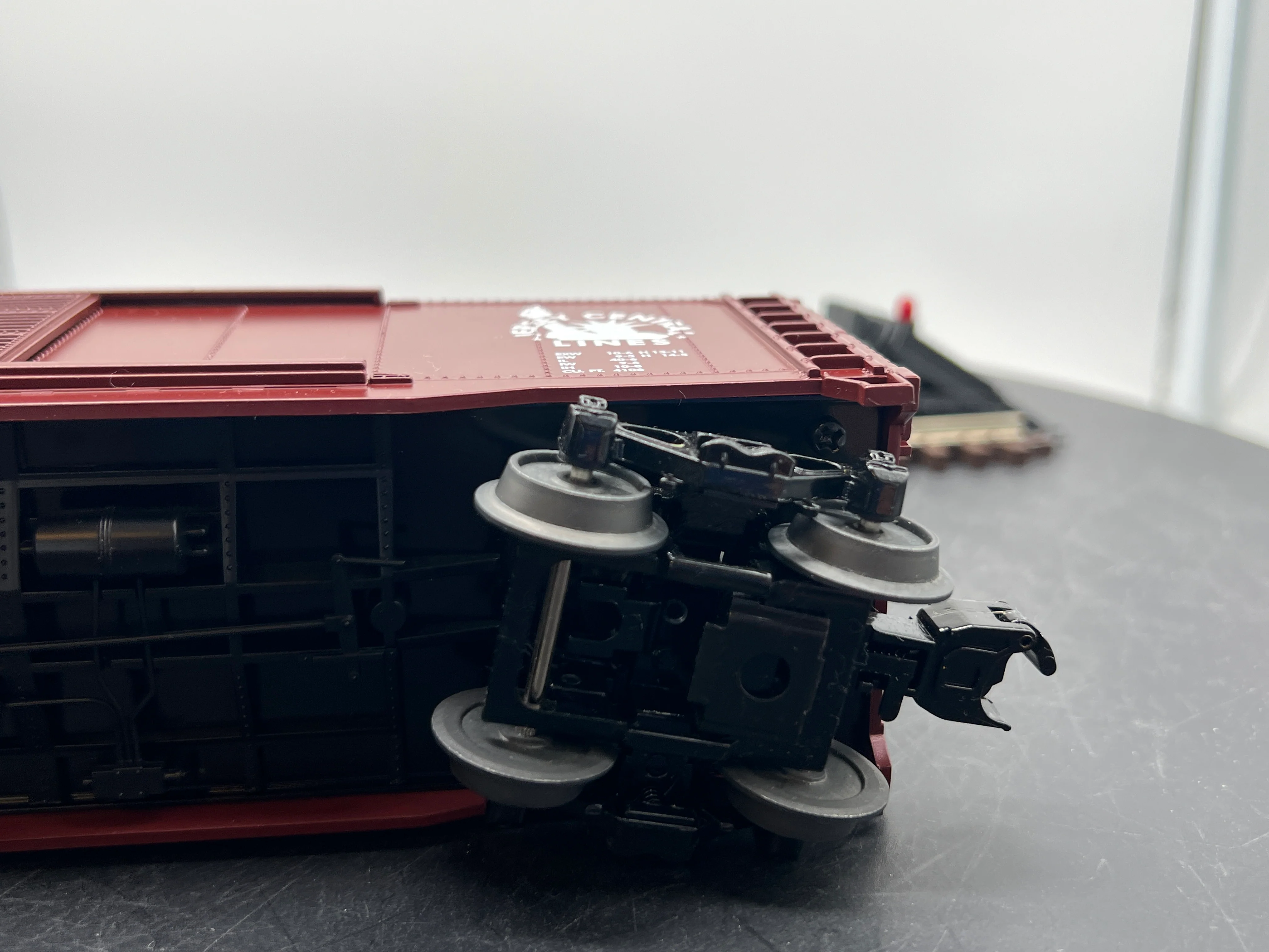 MTH Railking 30-74591 Jersey Central 40' Double Door Box Car O SCALE Like New Damaged Box - Image 3
