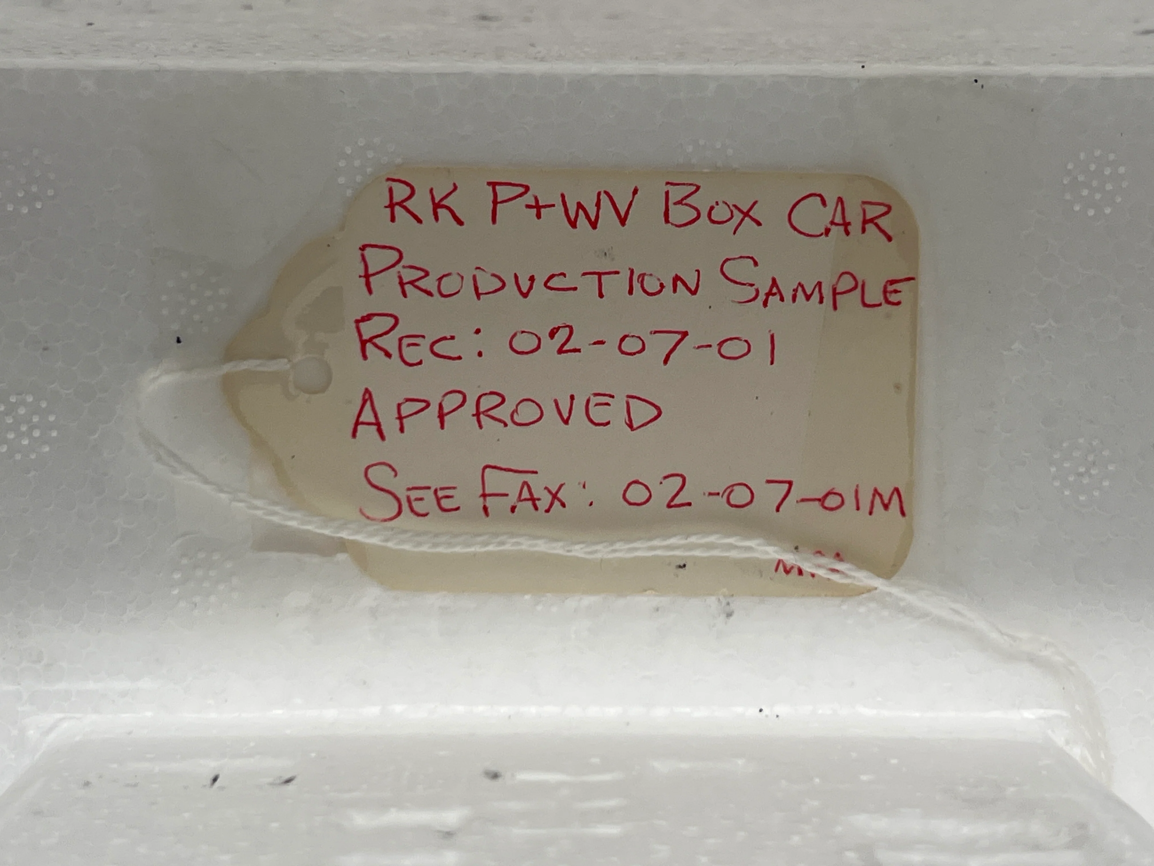 MTH Railking 30-7462 Pittsburgh & West Virginia Box Car #1321. Production Sample O SCALE NEW - Image 7