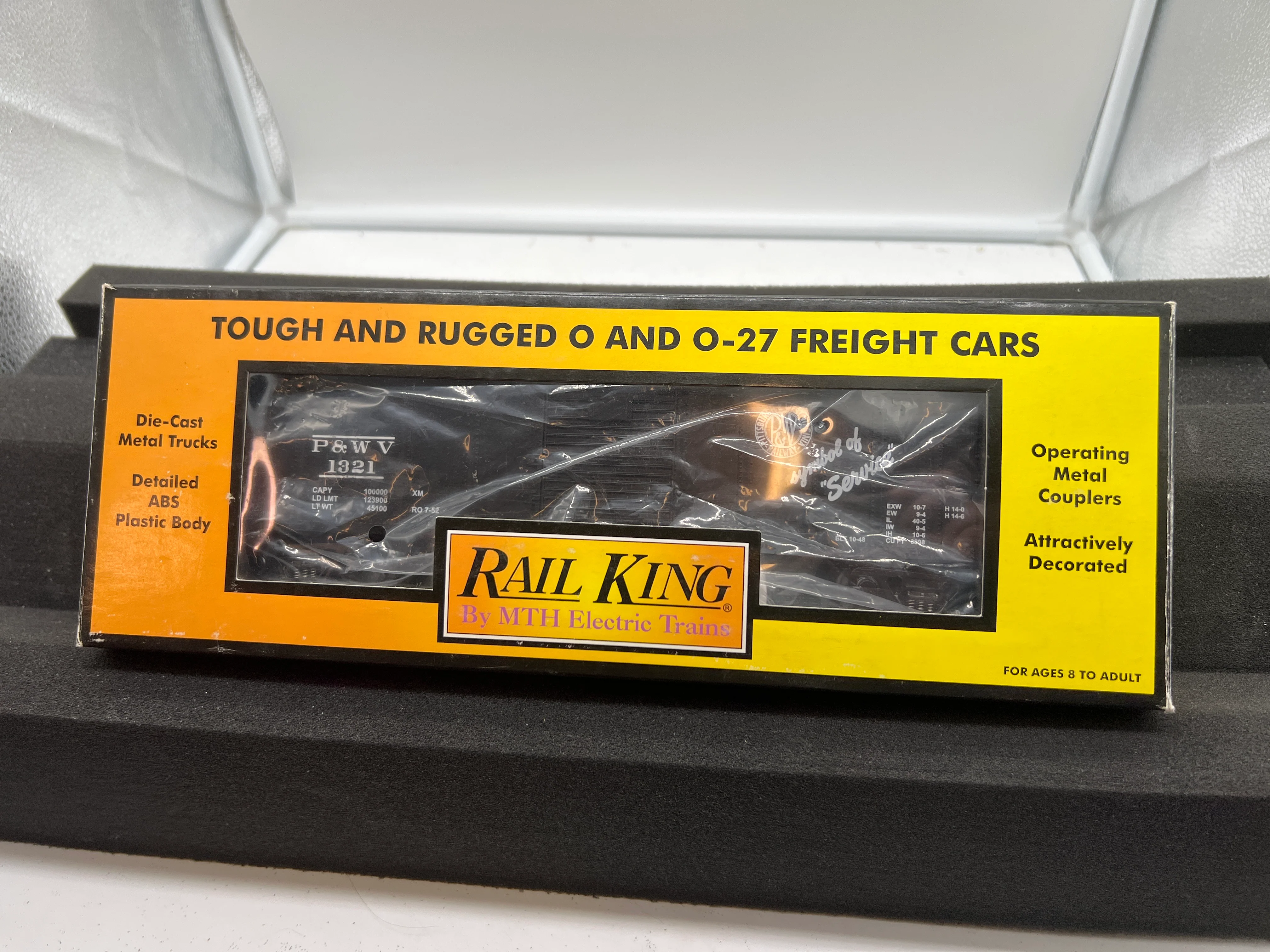 MTH Railking 30-7462 Pittsburgh & West Virginia Box Car #1321. Production Sample O SCALE NEW - Image 8