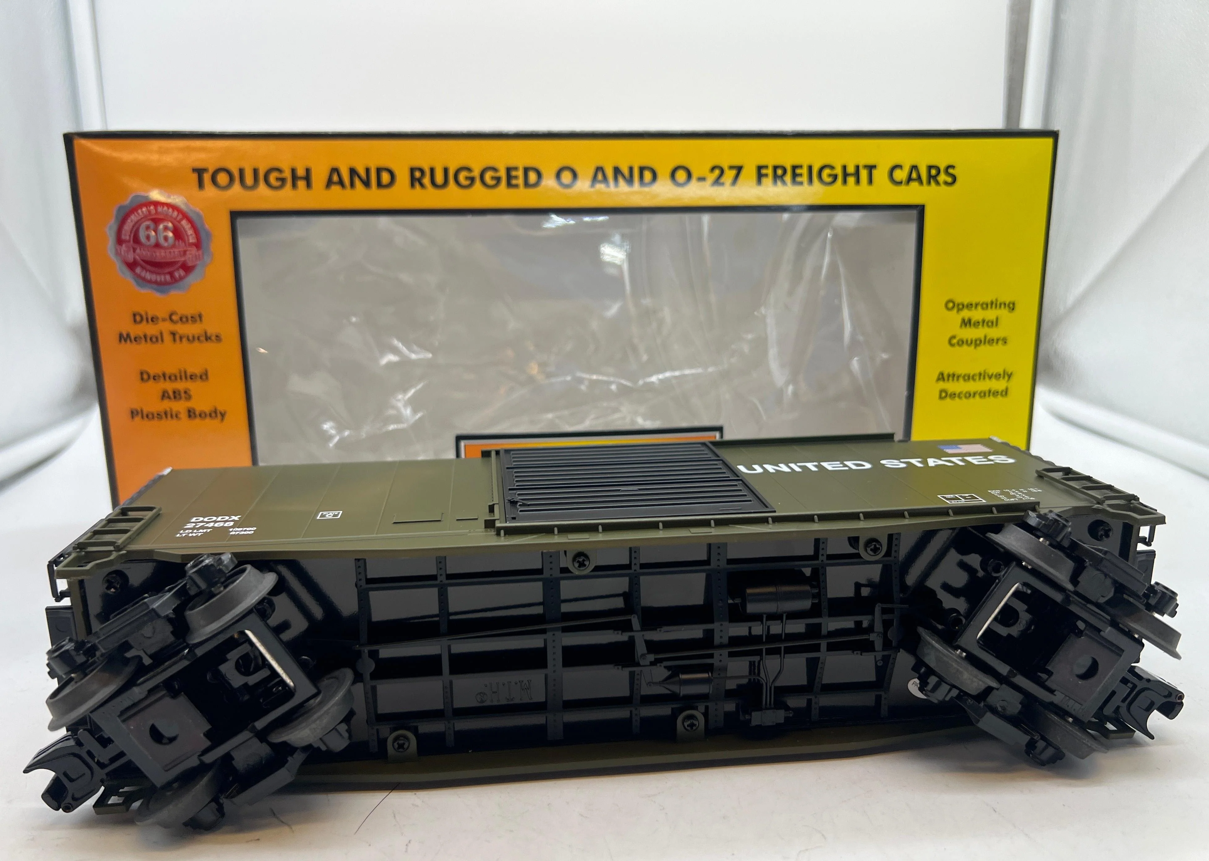 MTH Railking 30-74689 U.S. Army 40' High Cube Box Car O SCALE Like New - Image 4