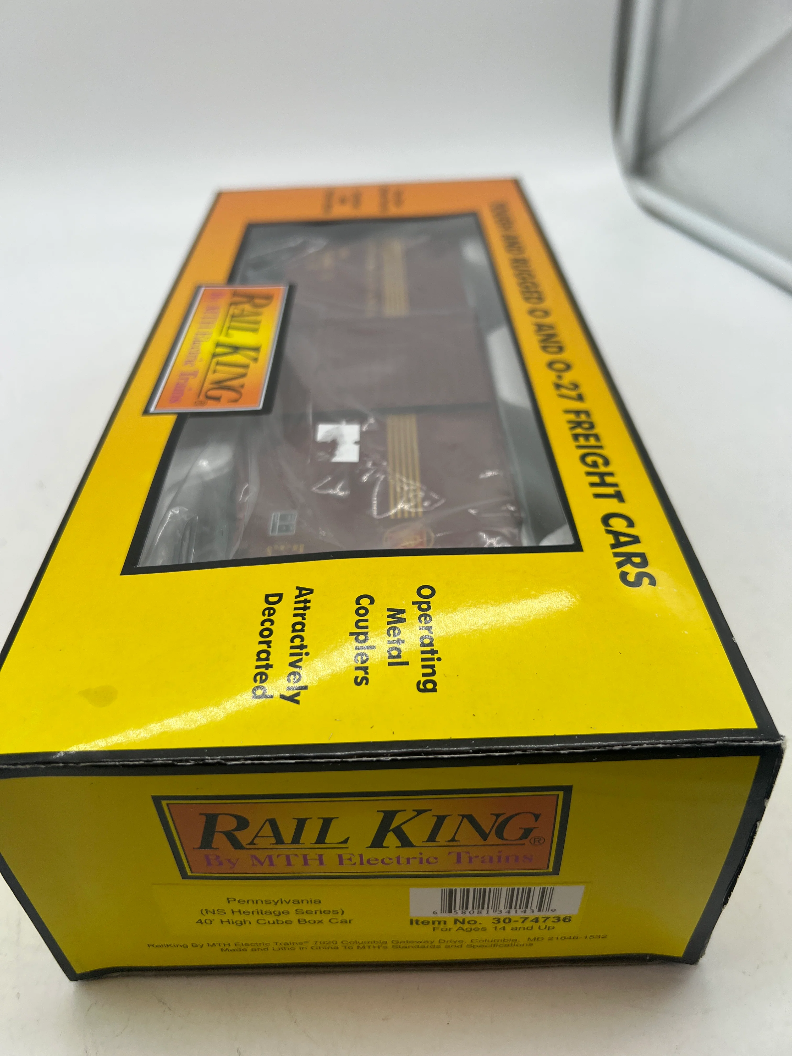 MTH Railking 30-74736 Pennsylvania 40' High Cube Box Car O SCALE NEW - Image 4