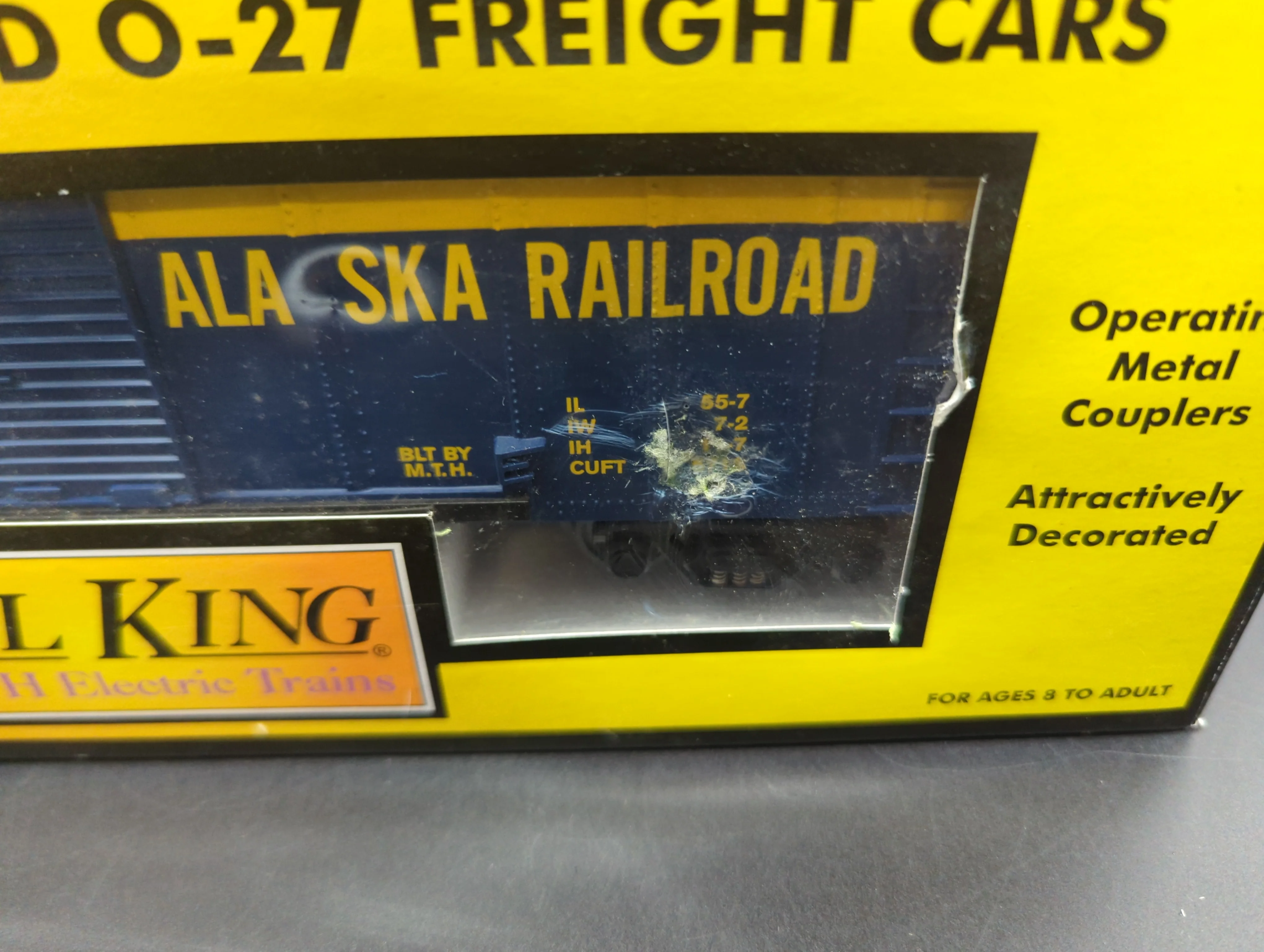 MTH Railking 30-7474 Alaska Box Car - Alaska (6464) No. 6464 2001 O SCALE Like New - Image 4