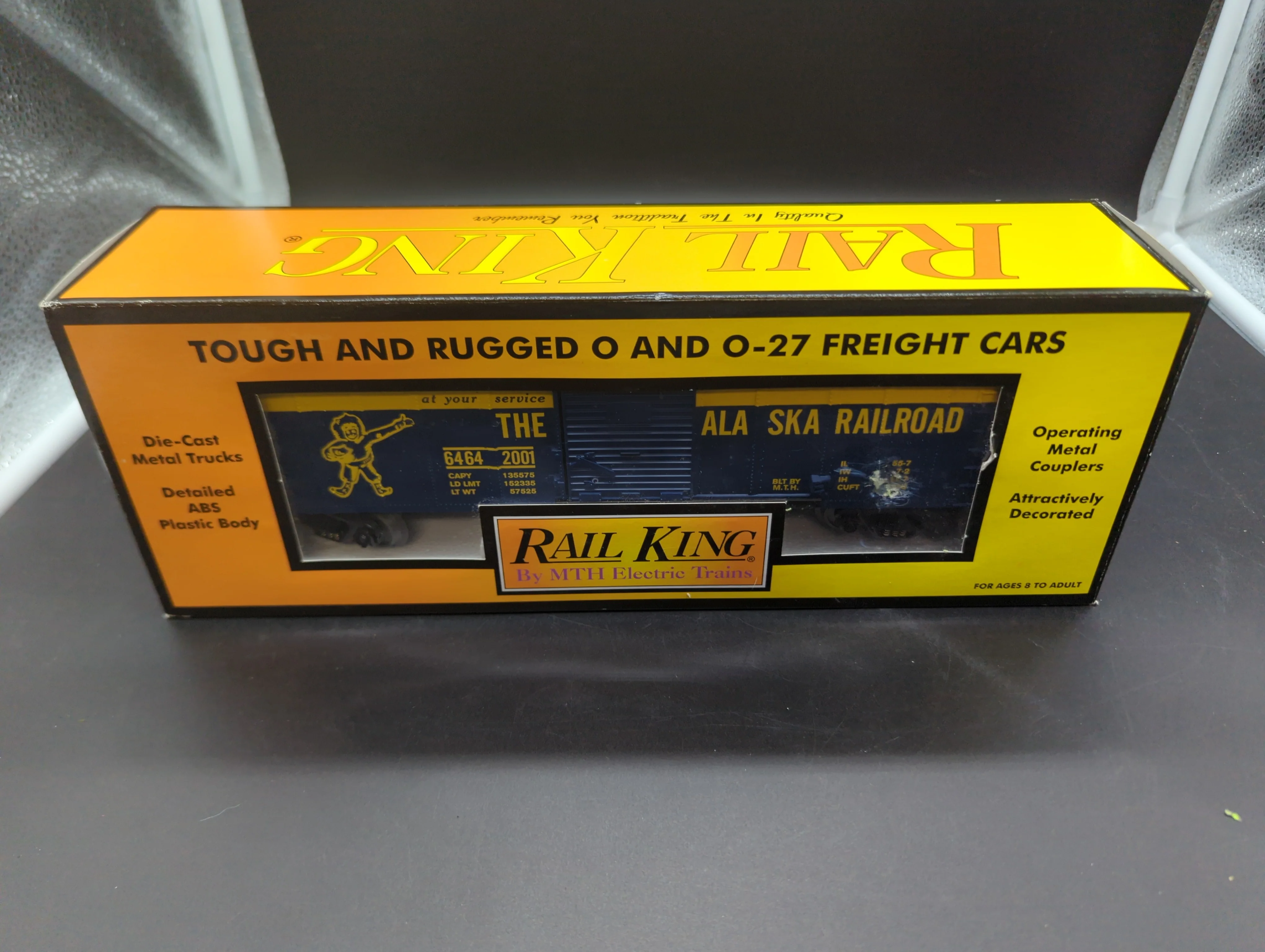 MTH Railking 30-7474 Alaska Box Car - Alaska (6464) No. 6464 2001 O SCALE Like New - Image 6