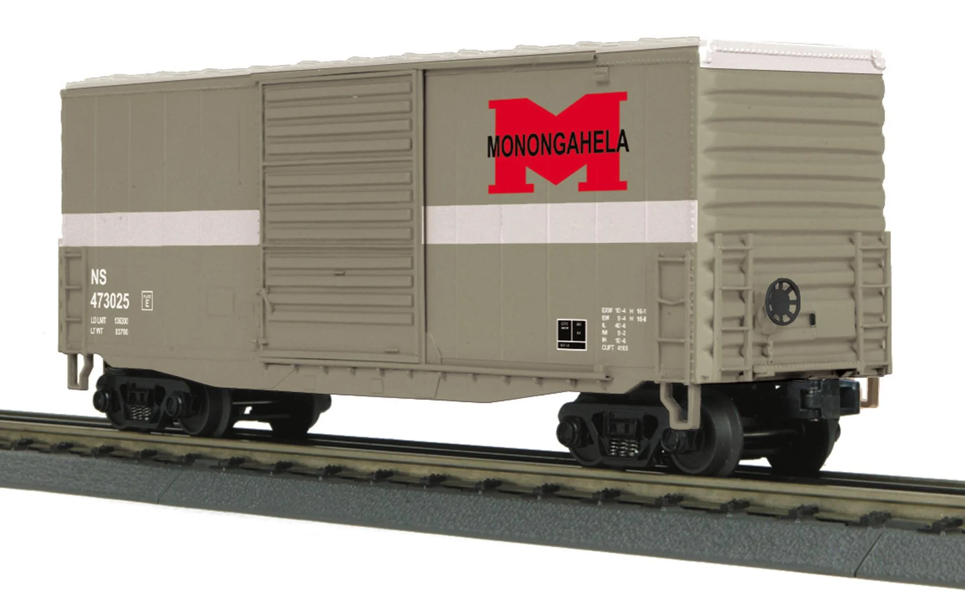 MTH Railking 30-74753 Monongahela NS heritage 40' High Cube Box Car O SCALE Like New