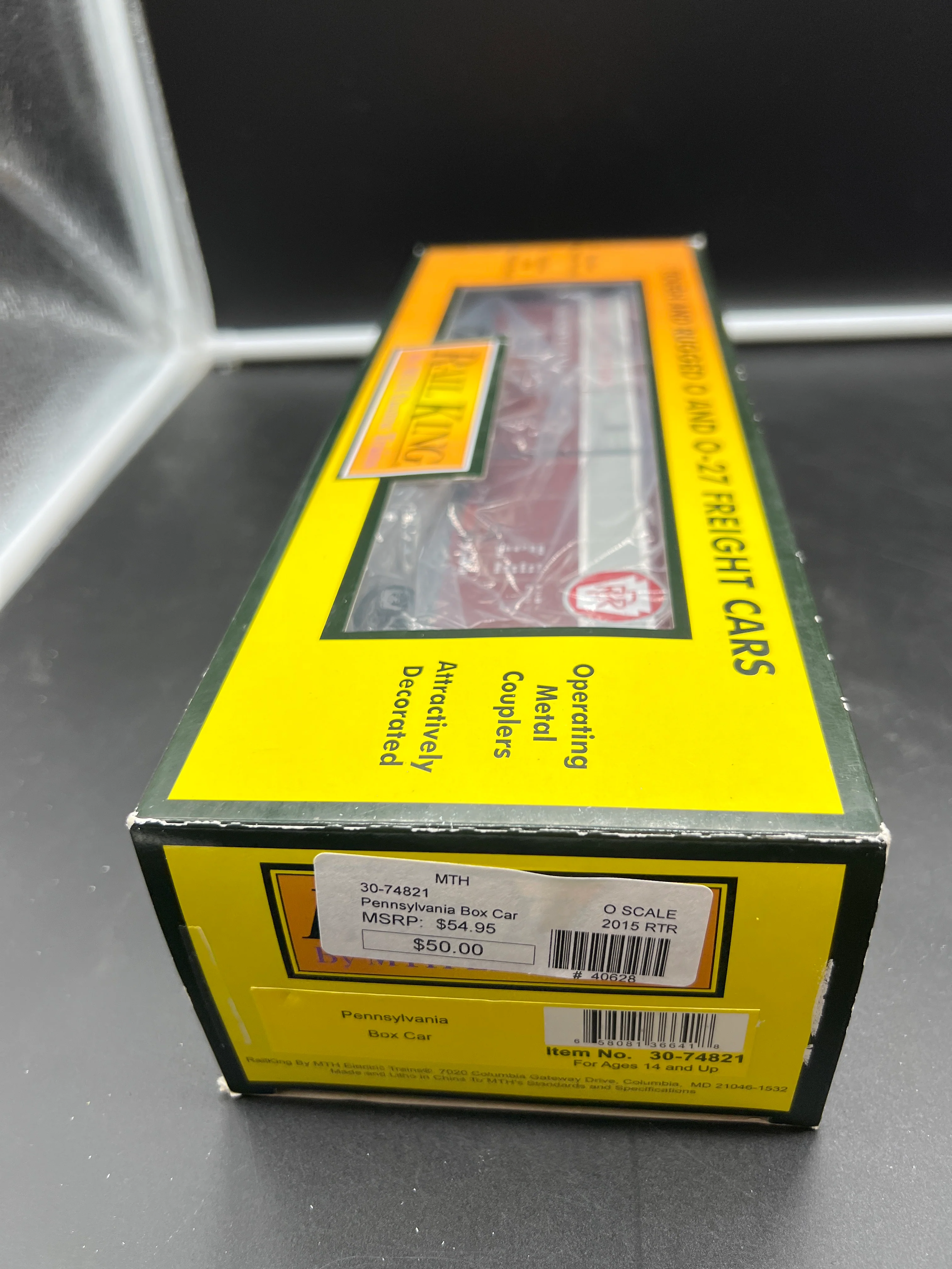 MTH Railking 30-74821 Pennsylvania Box Car - PRR Merchandise Service O SCALE NEW - Image 7